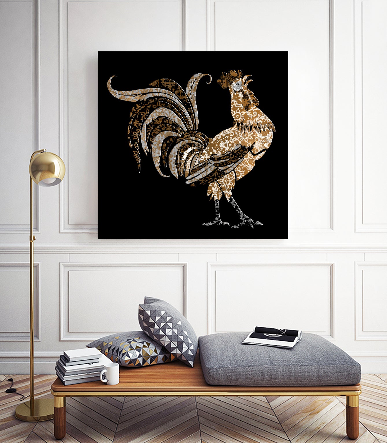 Le Coq Gaulois (The Gallic Rooster) by Diego Taborda on GIANT ART - white digital drawing