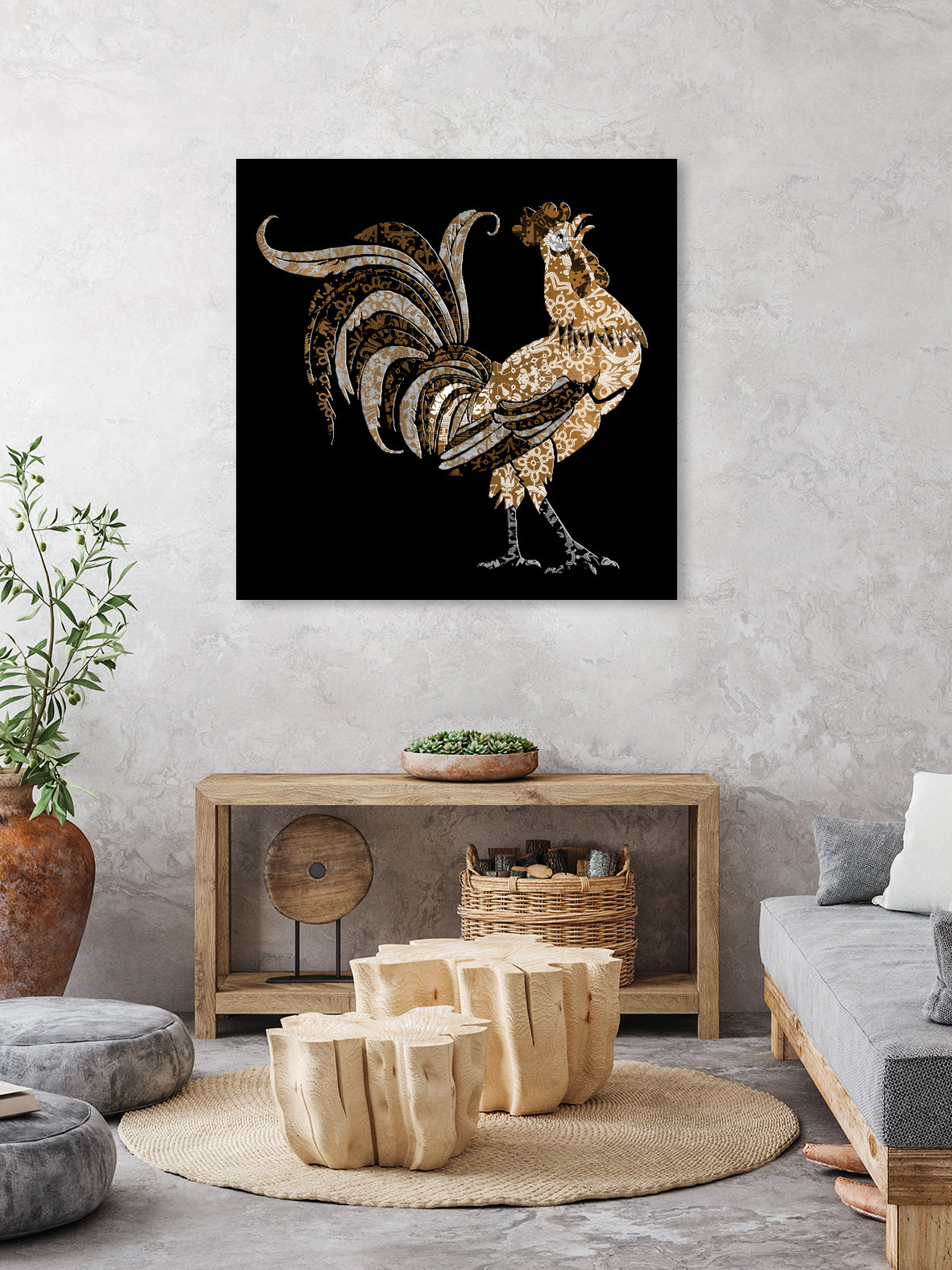 Le Coq Gaulois (The Gallic Rooster) by Diego Taborda on GIANT ART - white digital drawing