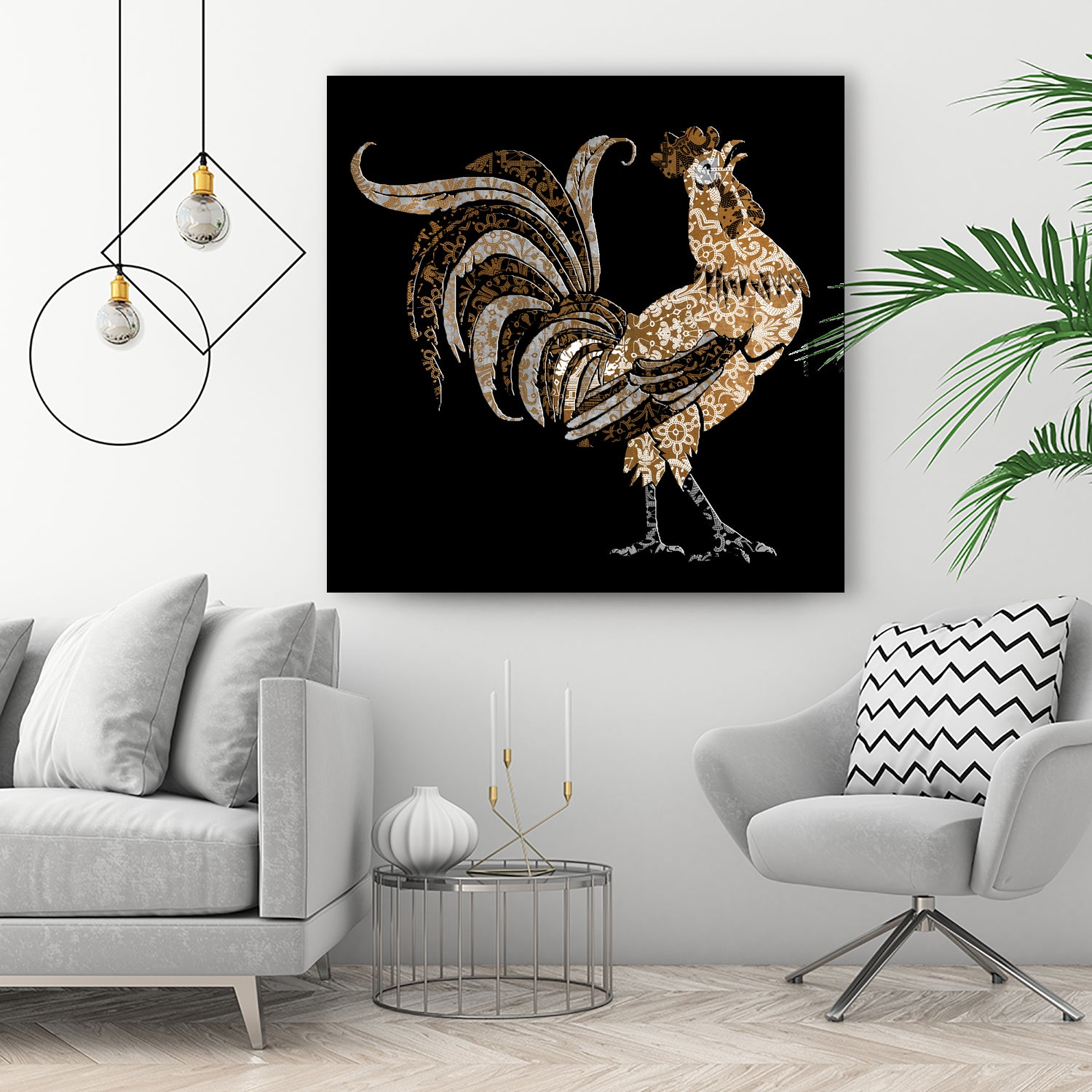 Le Coq Gaulois (The Gallic Rooster) by Diego Taborda on GIANT ART - white digital drawing