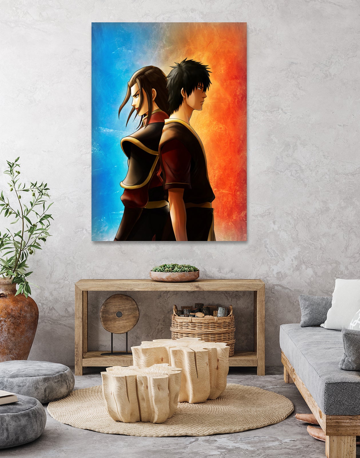 Azula Zuko Artwork by MCAshe 24 on GIANT ART - orange digital painting