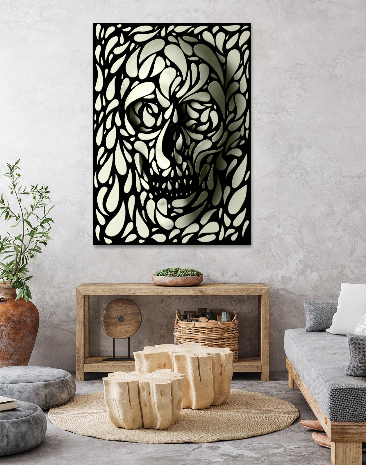 Skull 4 by Ali Gulec on GIANT ART - black digital drawing