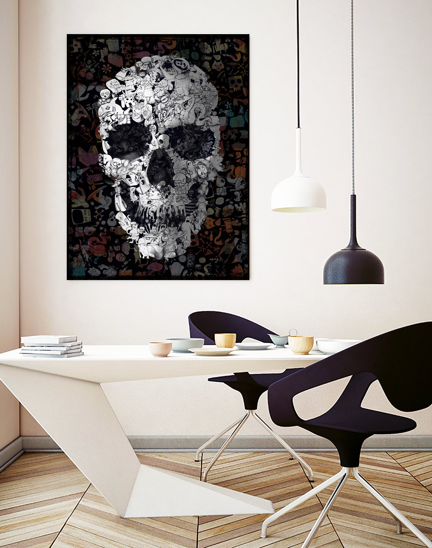 Doodle Skull by Ali Gulec on GIANT ART - digital drawing