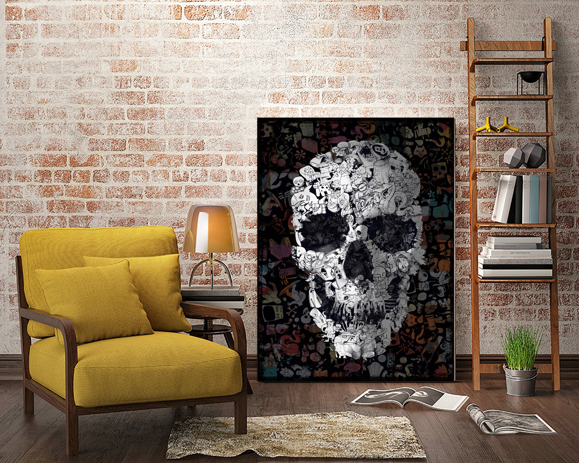 Doodle Skull by Ali Gulec on GIANT ART - digital drawing