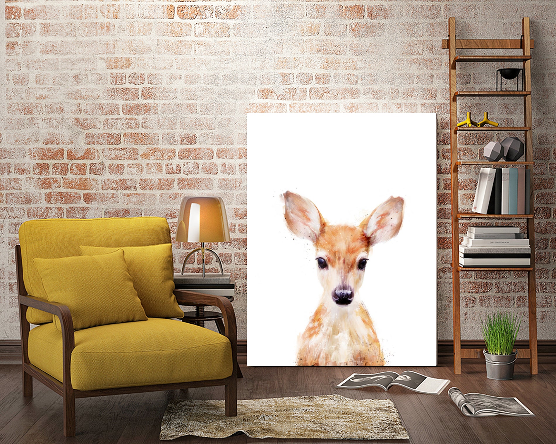 Little Deer by Amy Hamilton on GIANT ART - digital painting