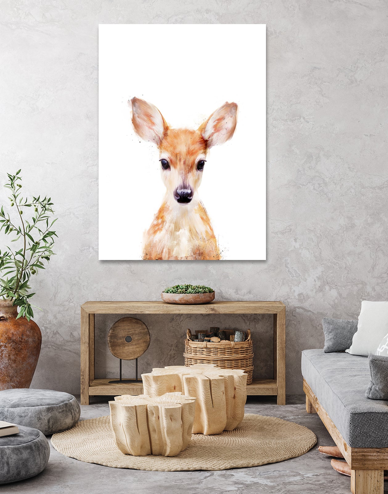 Little Deer by Amy Hamilton on GIANT ART - digital painting