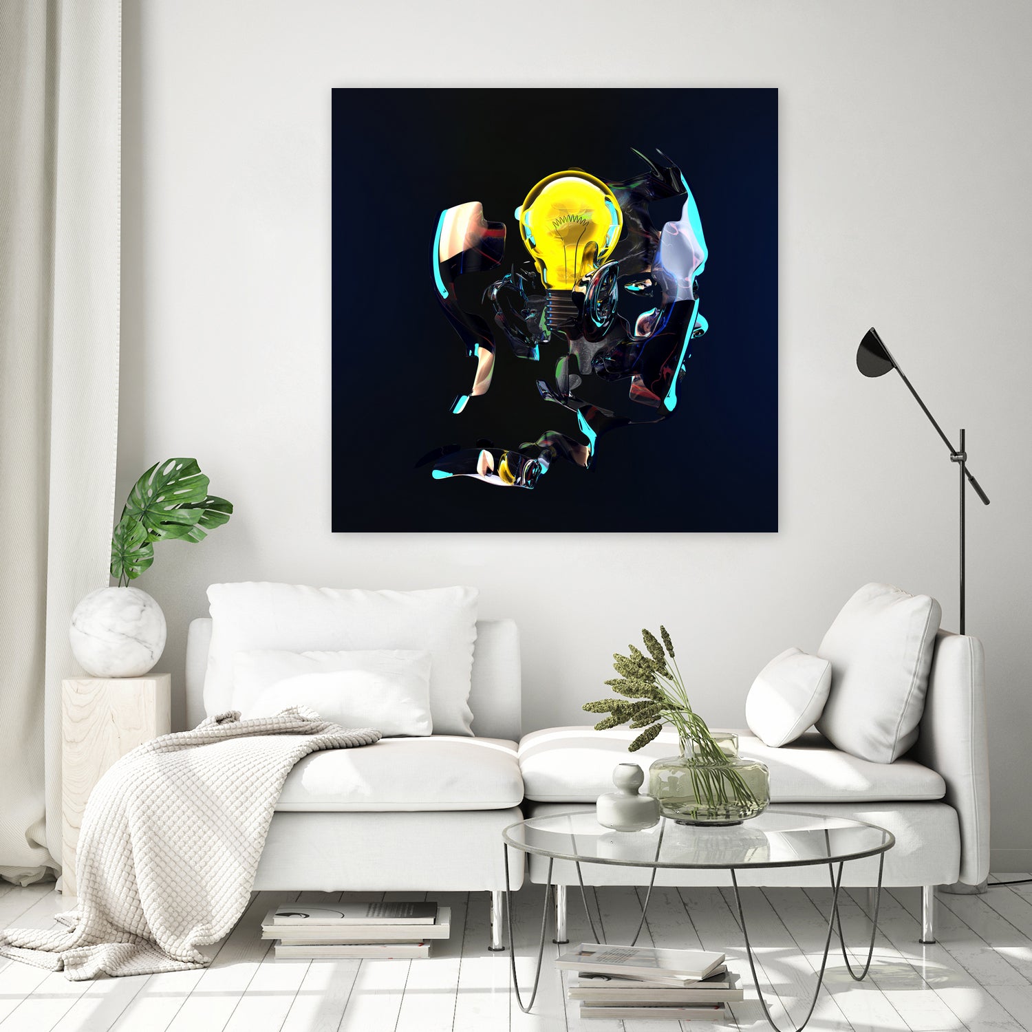 BULB by Anthony Gargasz on GIANT ART - blue 3d art