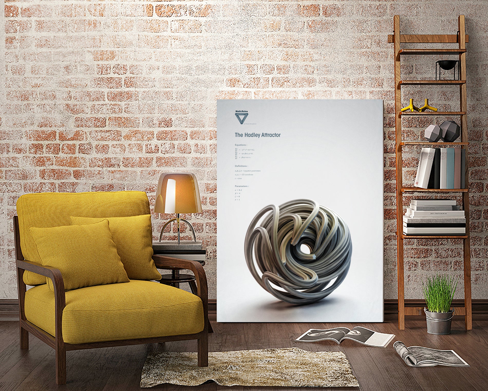 The Hadley Attractor by . Chaotic Atmospheres on GIANT ART - 3d art