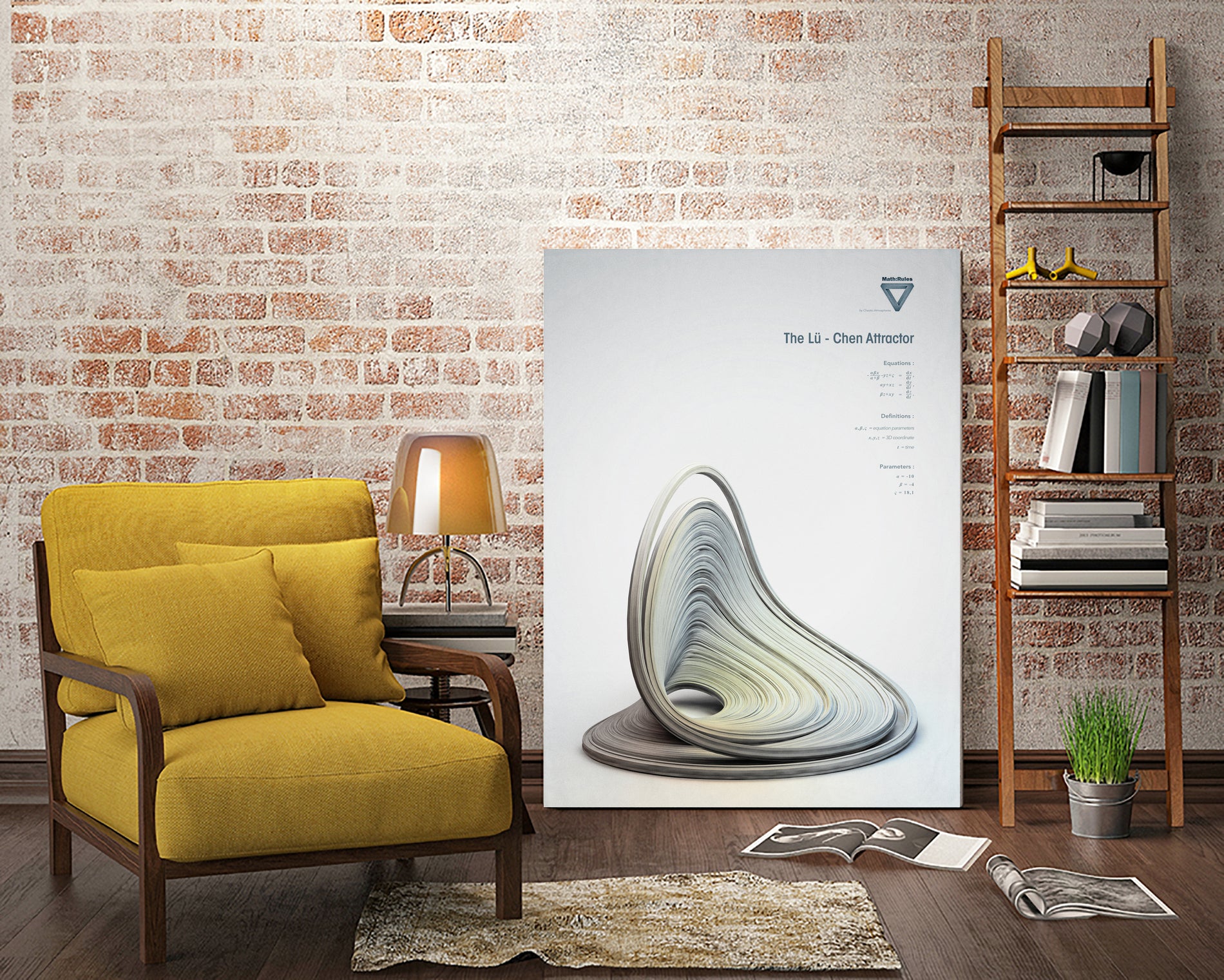 The Lü-Chen Attractor by . Chaotic Atmospheres on GIANT ART - 3d art