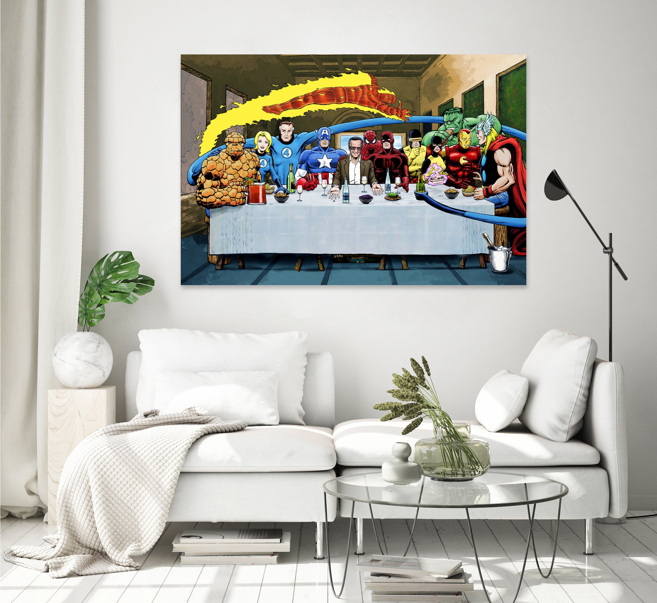 Marvel: Stan Lee's Super Supper by Dan Avenell on GIANT ART - gray digital drawing