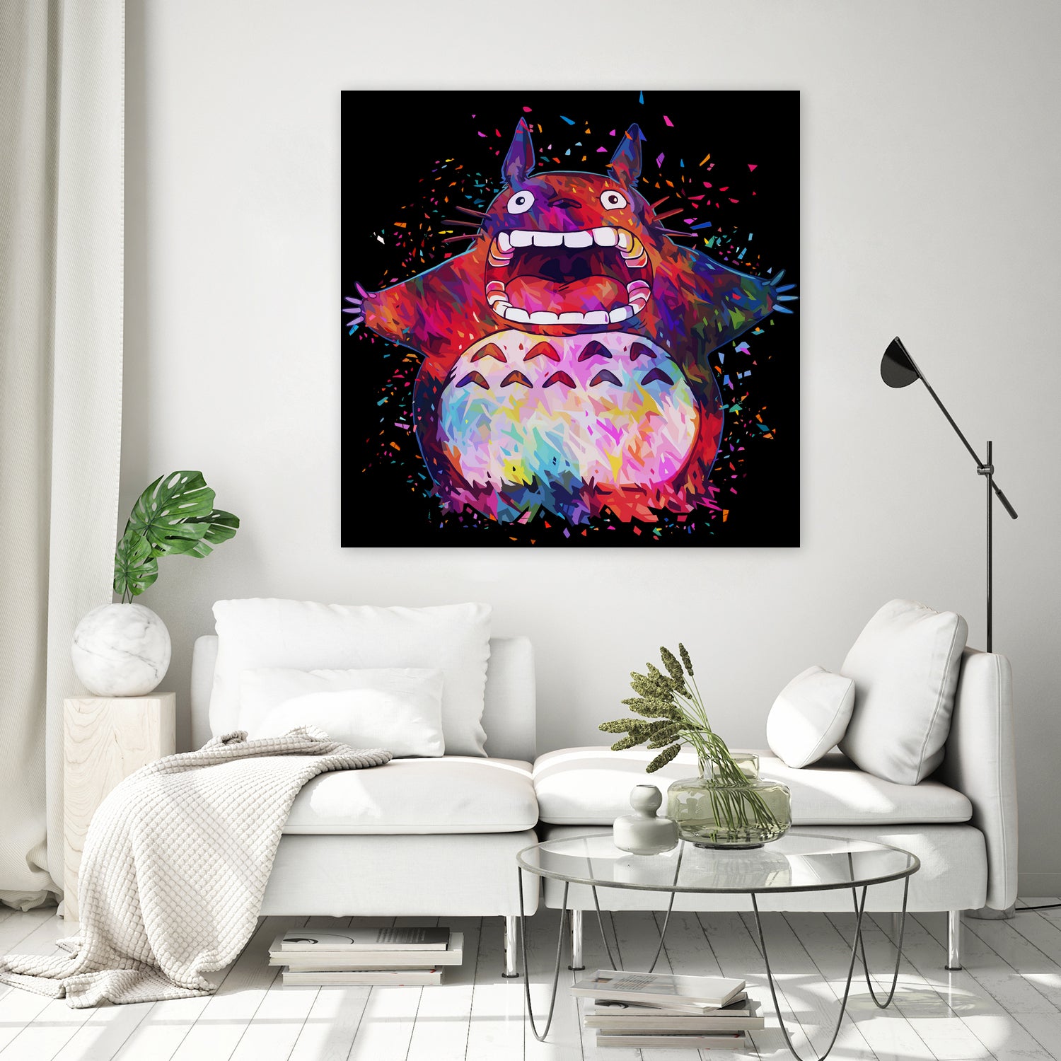 Totoro by Alessandro Pautasso on GIANT ART - black digital painting