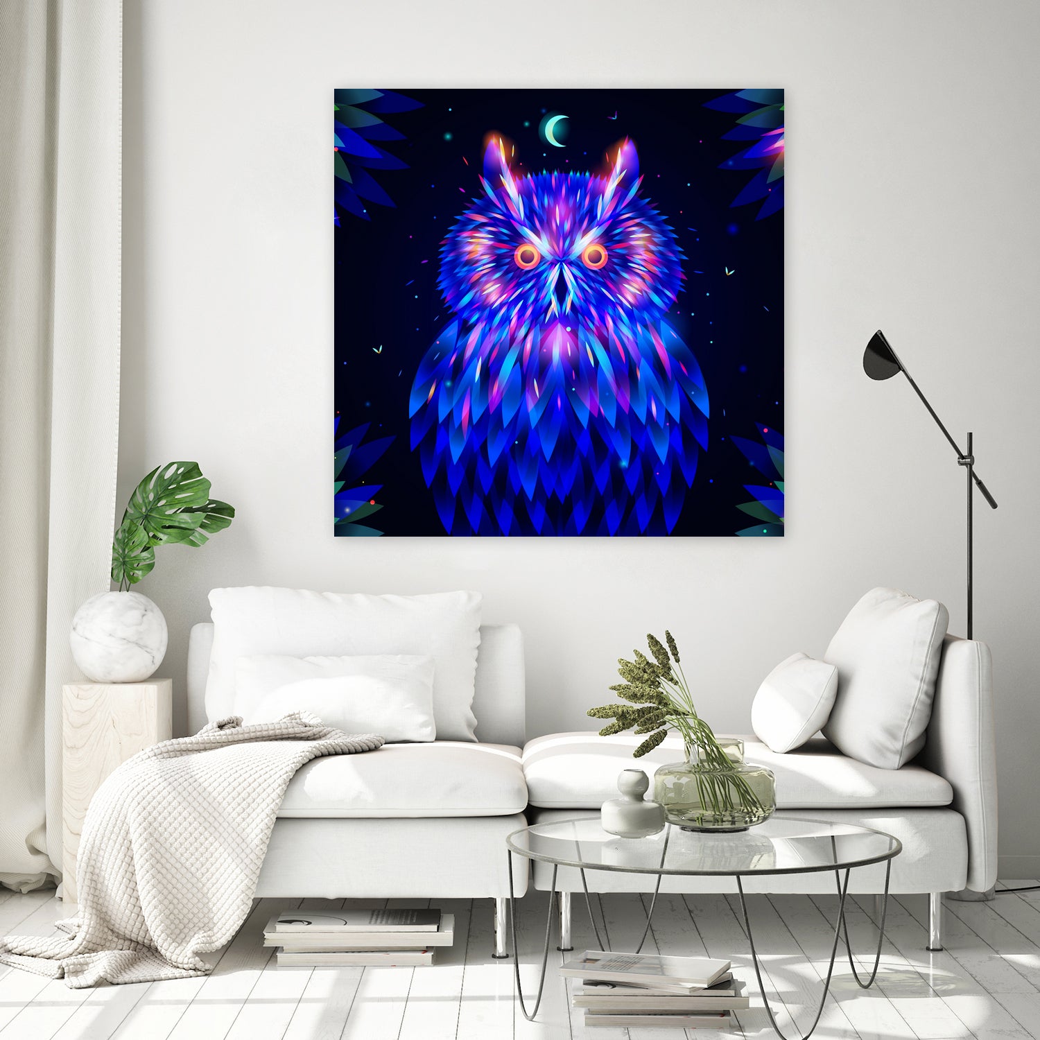 Fantasy Owl by Ilya Shapko on GIANT ART - blue character design