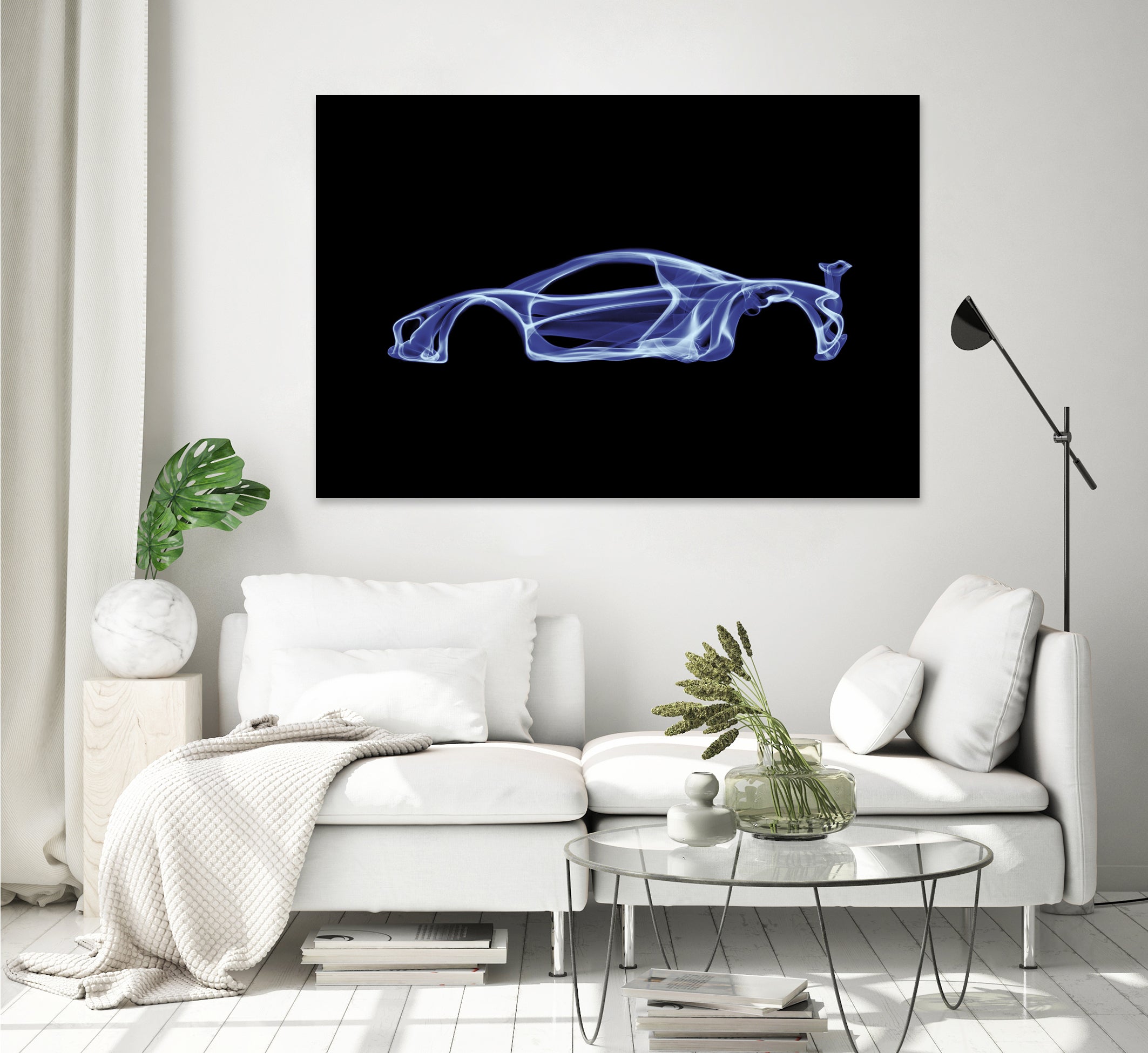 McLaren P1 by Octavian Mihai Mielu on GIANT ART - blue digital painting