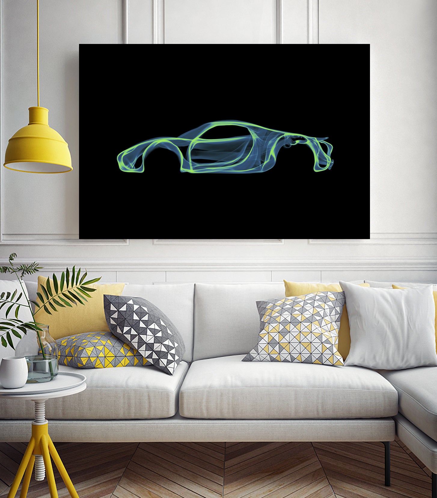 Porsche 918 spyder by Octavian Mihai Mielu on GIANT ART - green digital painting