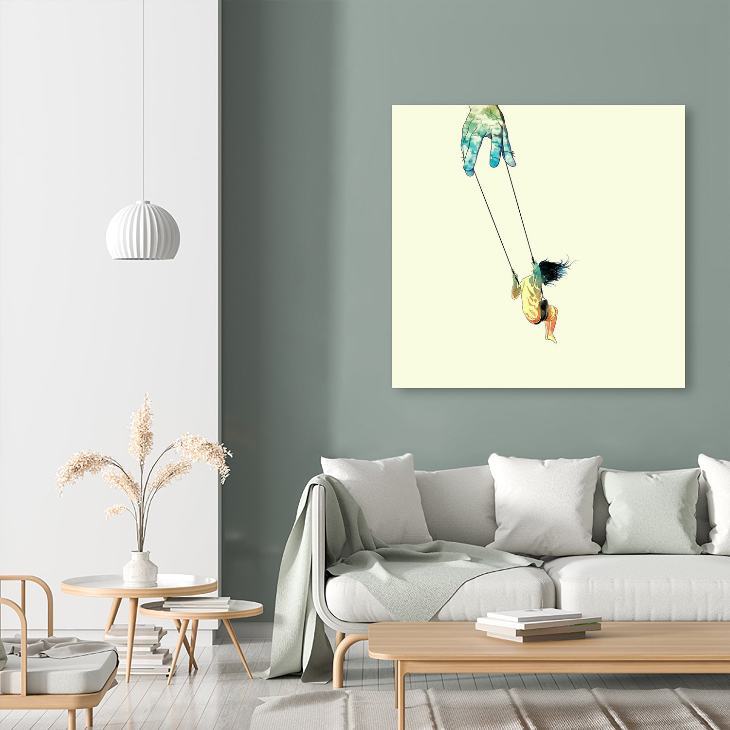 Swing me higher by matheus lopes on GIANT ART - yellow digital drawing