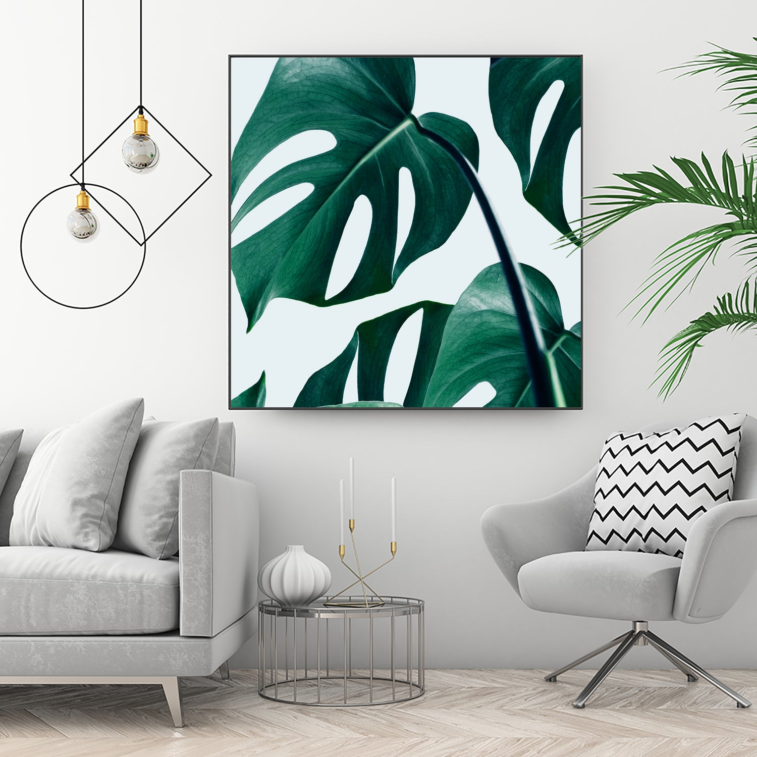 Monstera by Uma Gokhale on GIANT ART - green digital painting