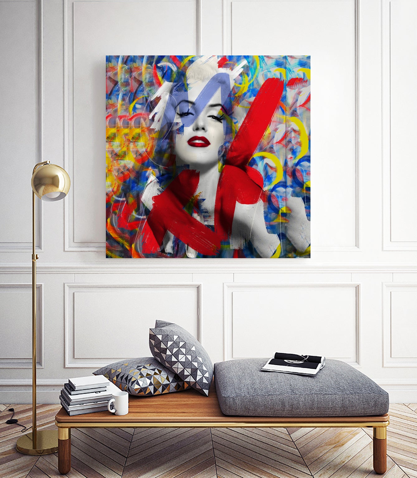 Sweet Marilyn by Daniel Malta on GIANT ART - red digital painting