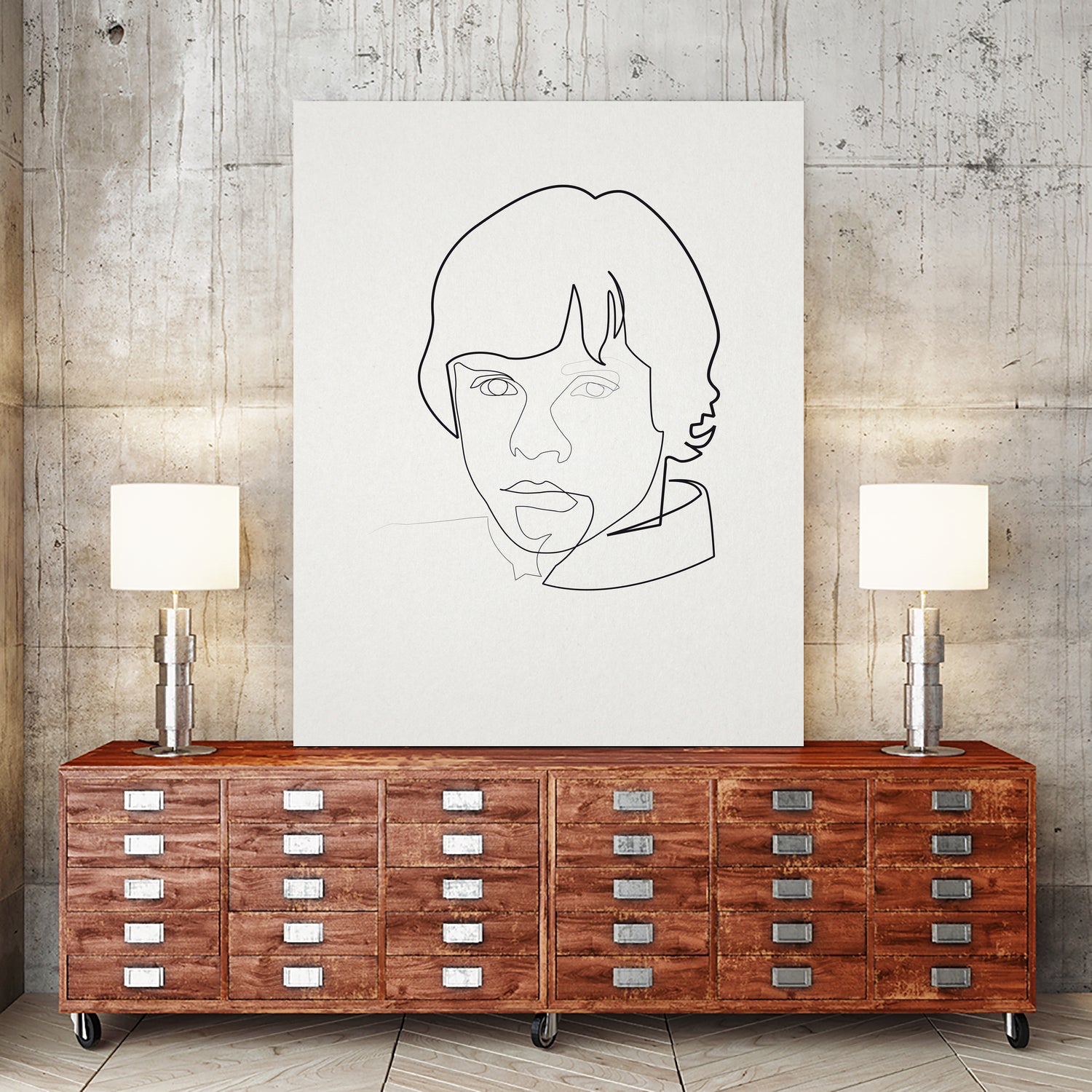 One Line Luke by Christophe Louis on GIANT ART - digital drawing
