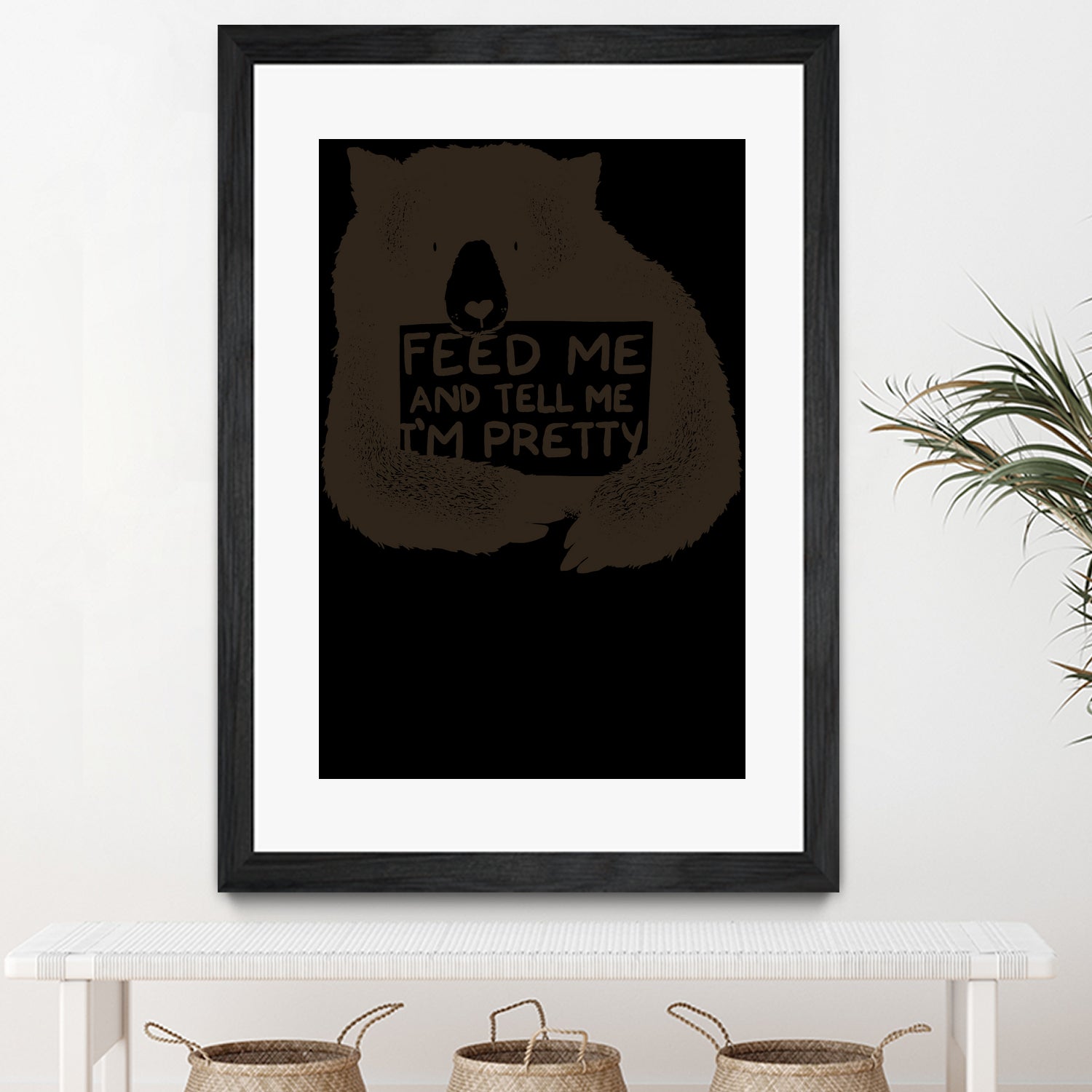 Feed Me And Tell I'm Pretty by Tobias Fonseca on GIANT ART - brown photo illustration