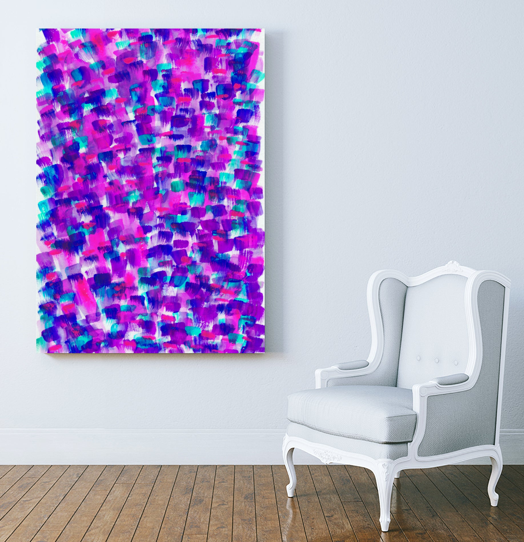 RESTORATION by Rebecca Allen on GIANT ART - fuchsia digital painting