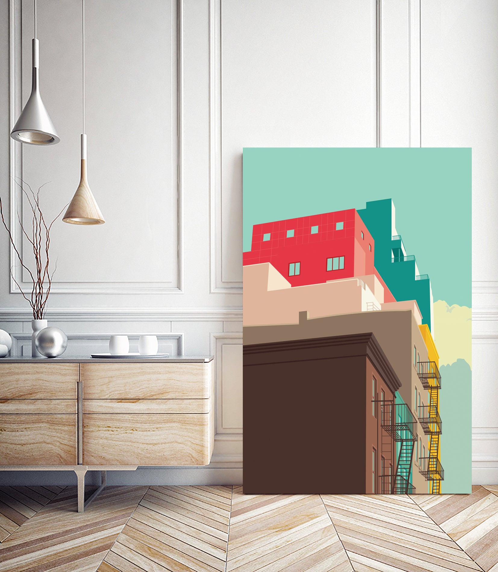 Lower East Side by Remko Heemskerk on GIANT ART - vector illustration