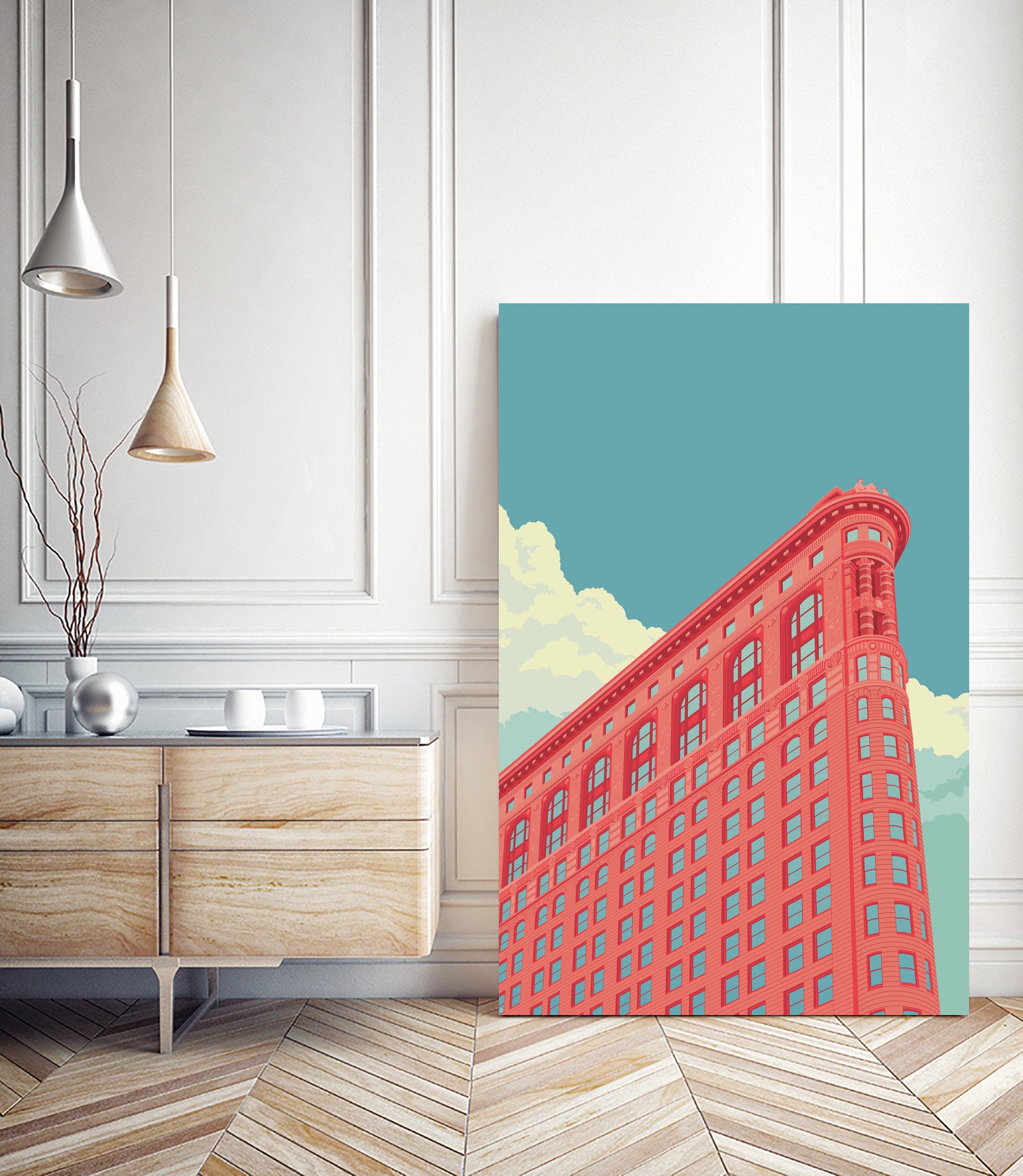 Flatiron Building 2 by Remko Heemskerk on GIANT ART - vector illustration