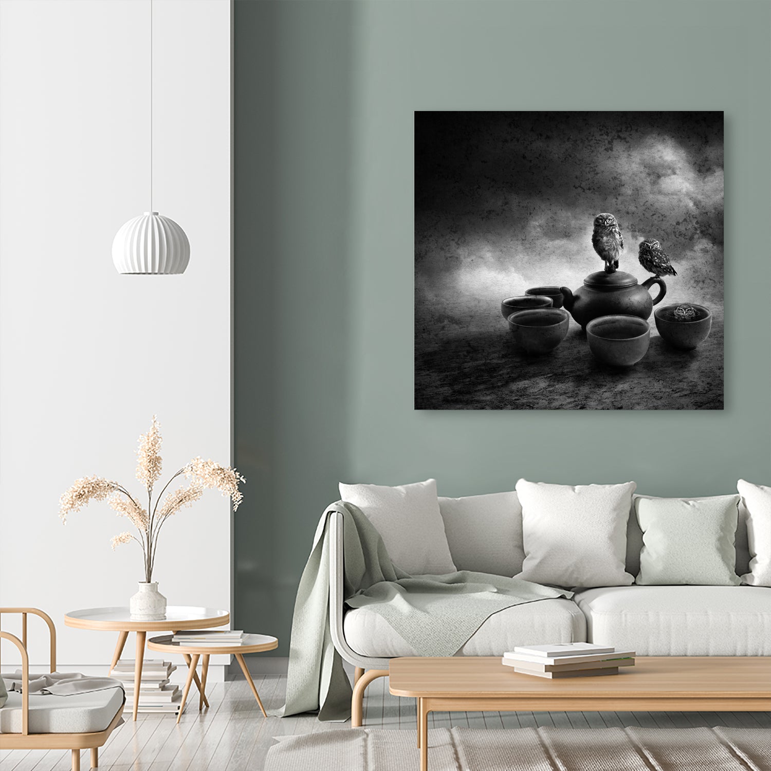 Tea Pot Bird Bath by Sarah DeRemer on GIANT ART - black photo manipulation