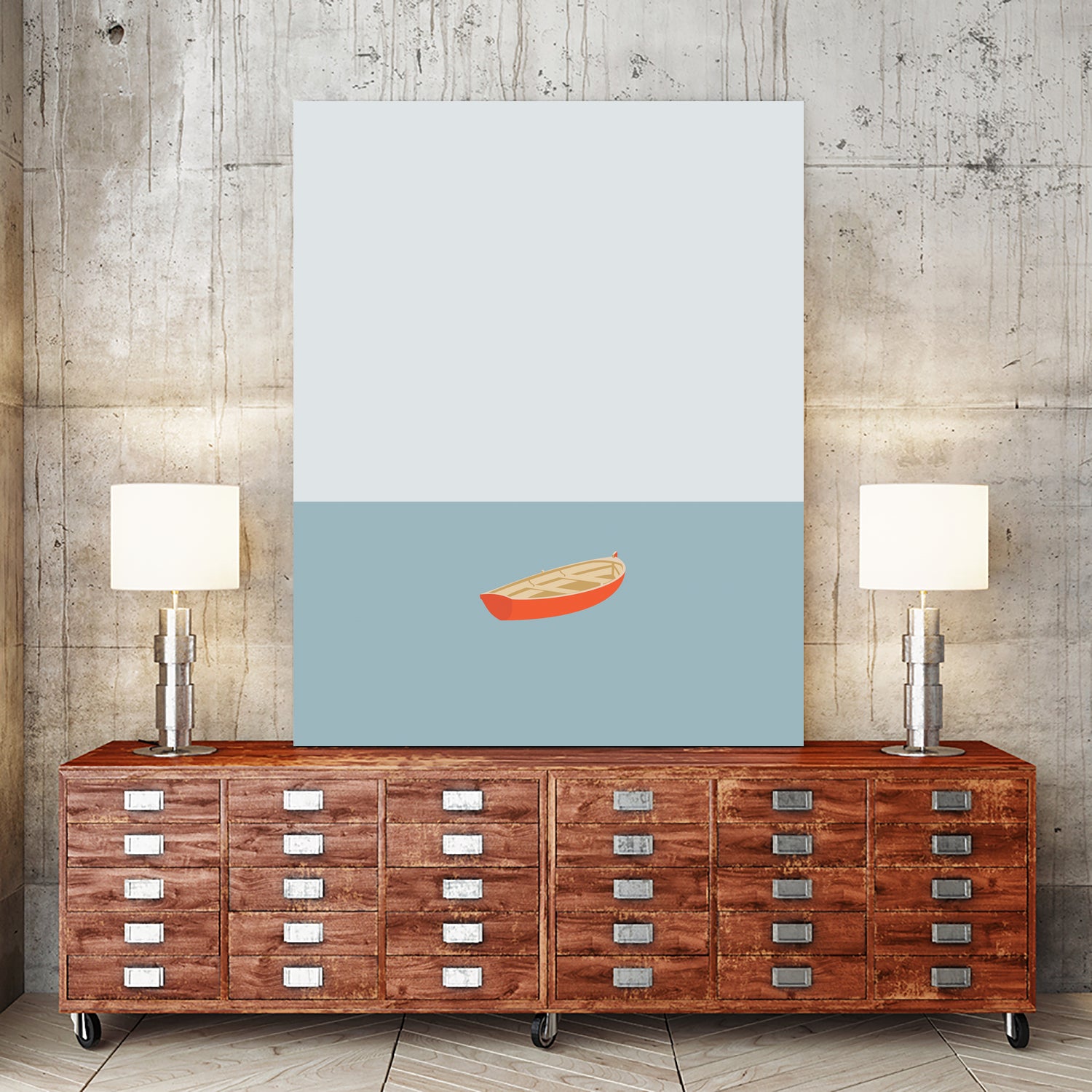 OCEAN SV�MMERE No.01 by Swen Swensøn on GIANT ART - blue digital painting