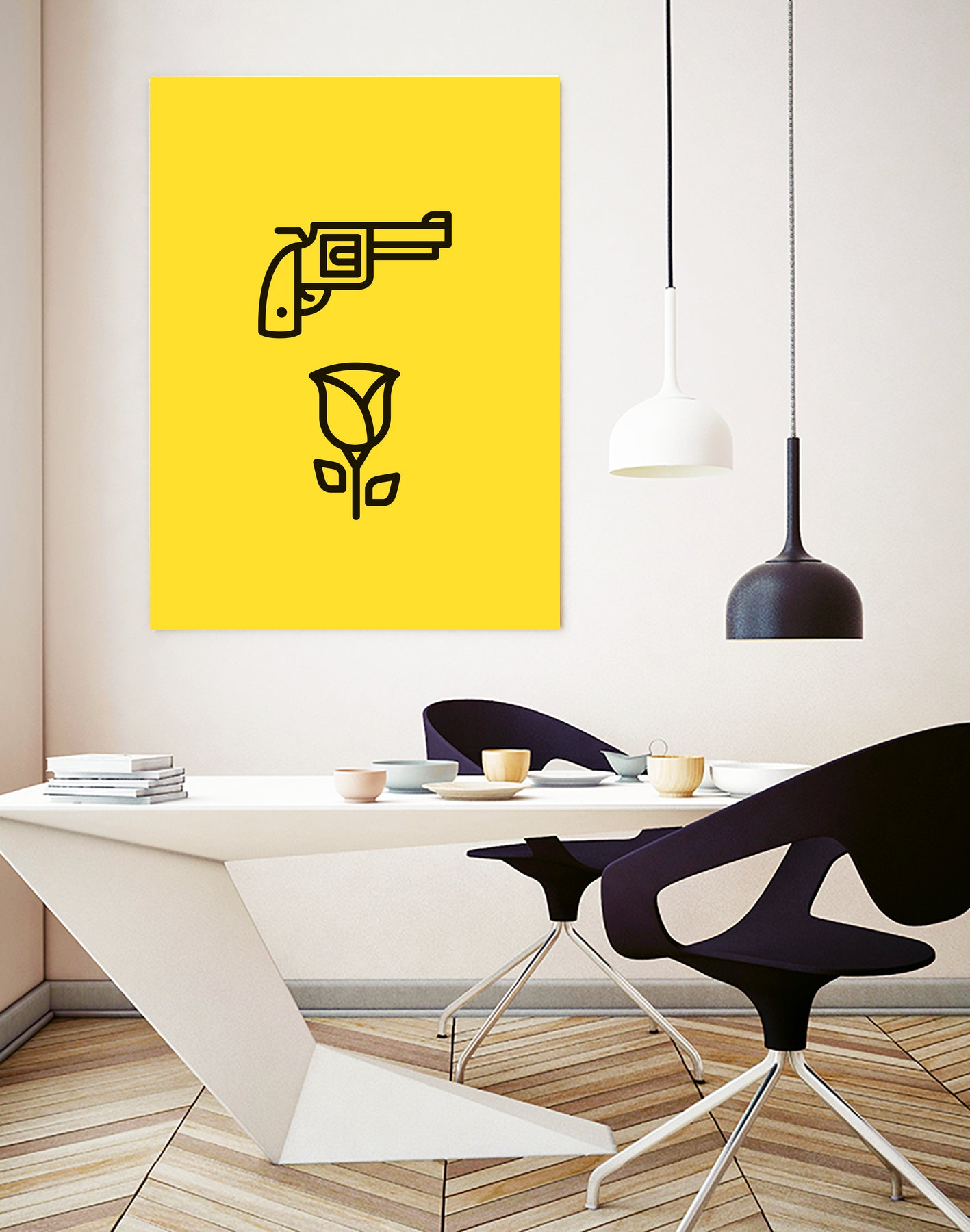 Guns N' Roses by Jaime Fernandez Peña on GIANT ART - yellow vector illustration