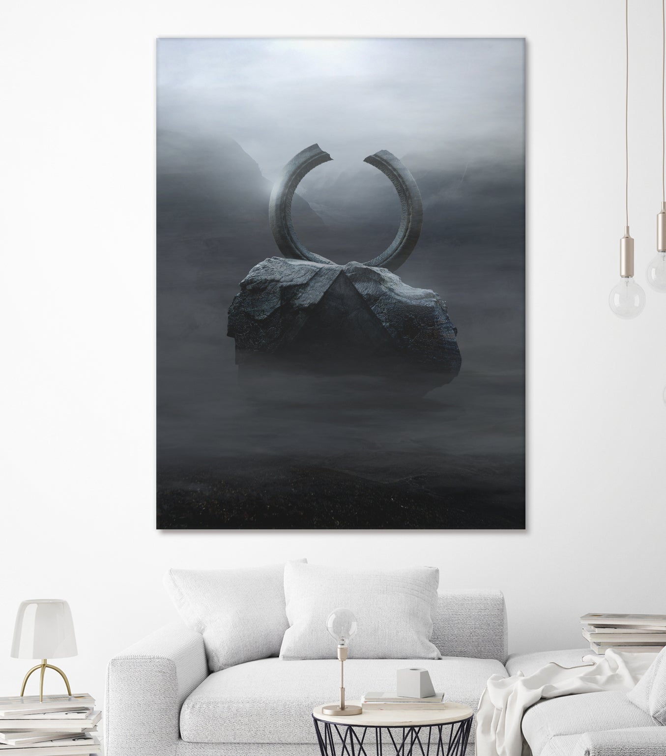 Odin by Tierno Beauregard on GIANT ART - gray digital painting