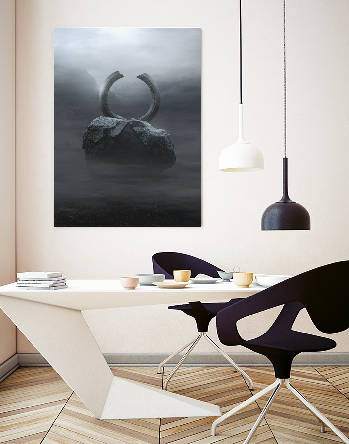 Odin by Tierno Beauregard on GIANT ART - gray digital painting