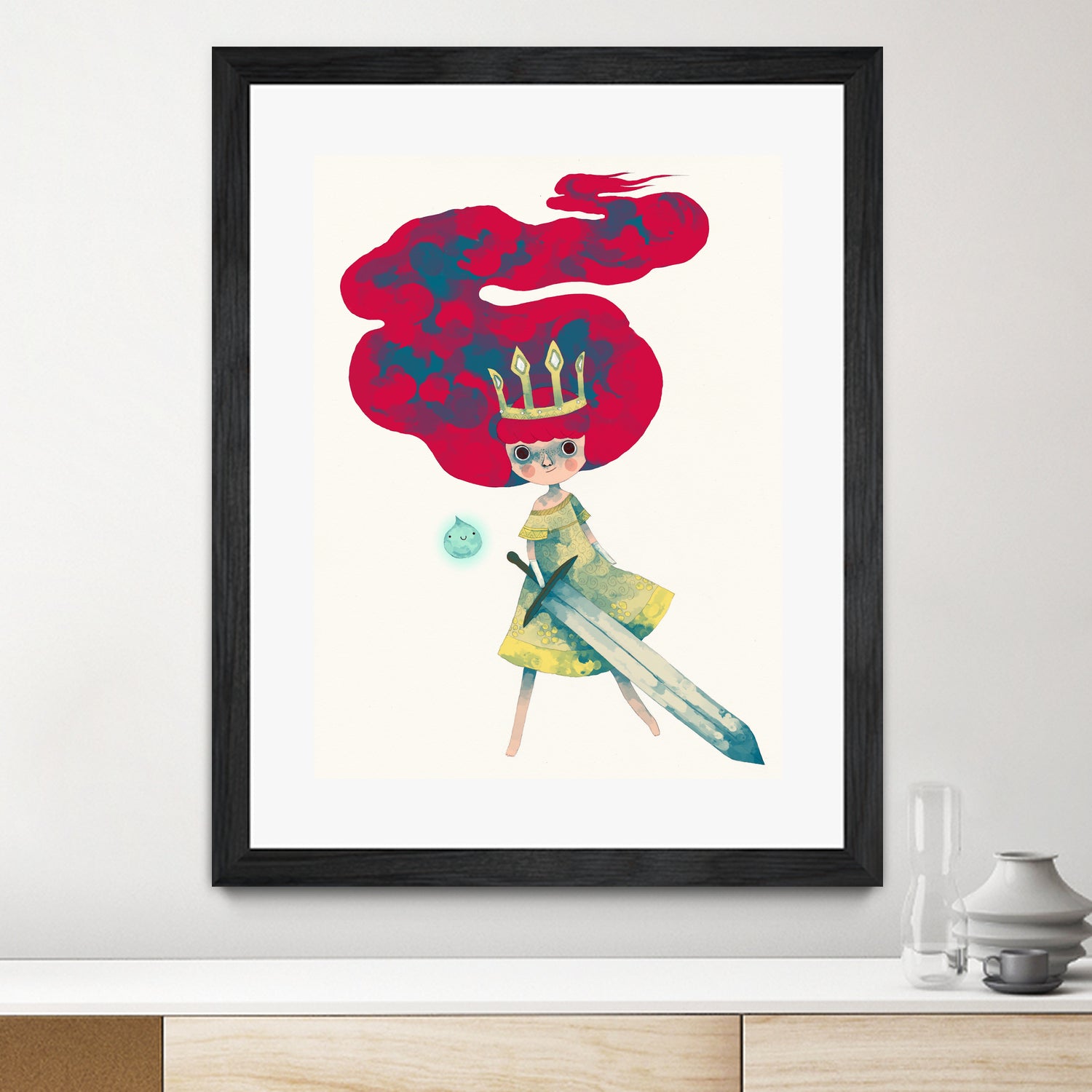 Aurora by Yohan Sacré on GIANT ART - red digital painting