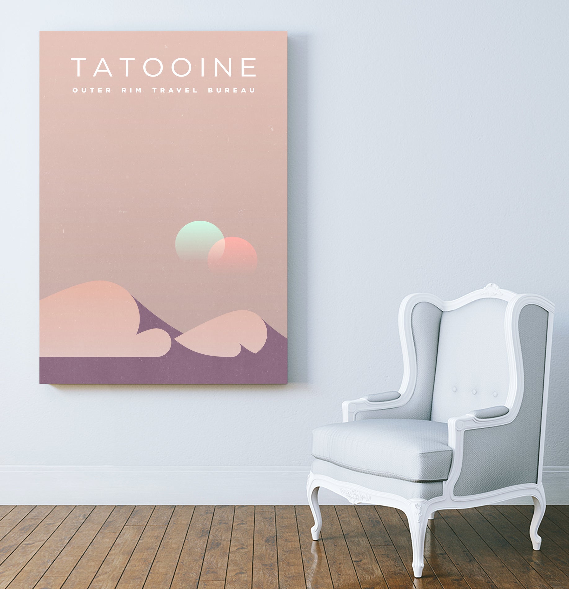 Outer Rim Travel Bureau: Tatooine by Michael Mateyko on GIANT ART - typography
