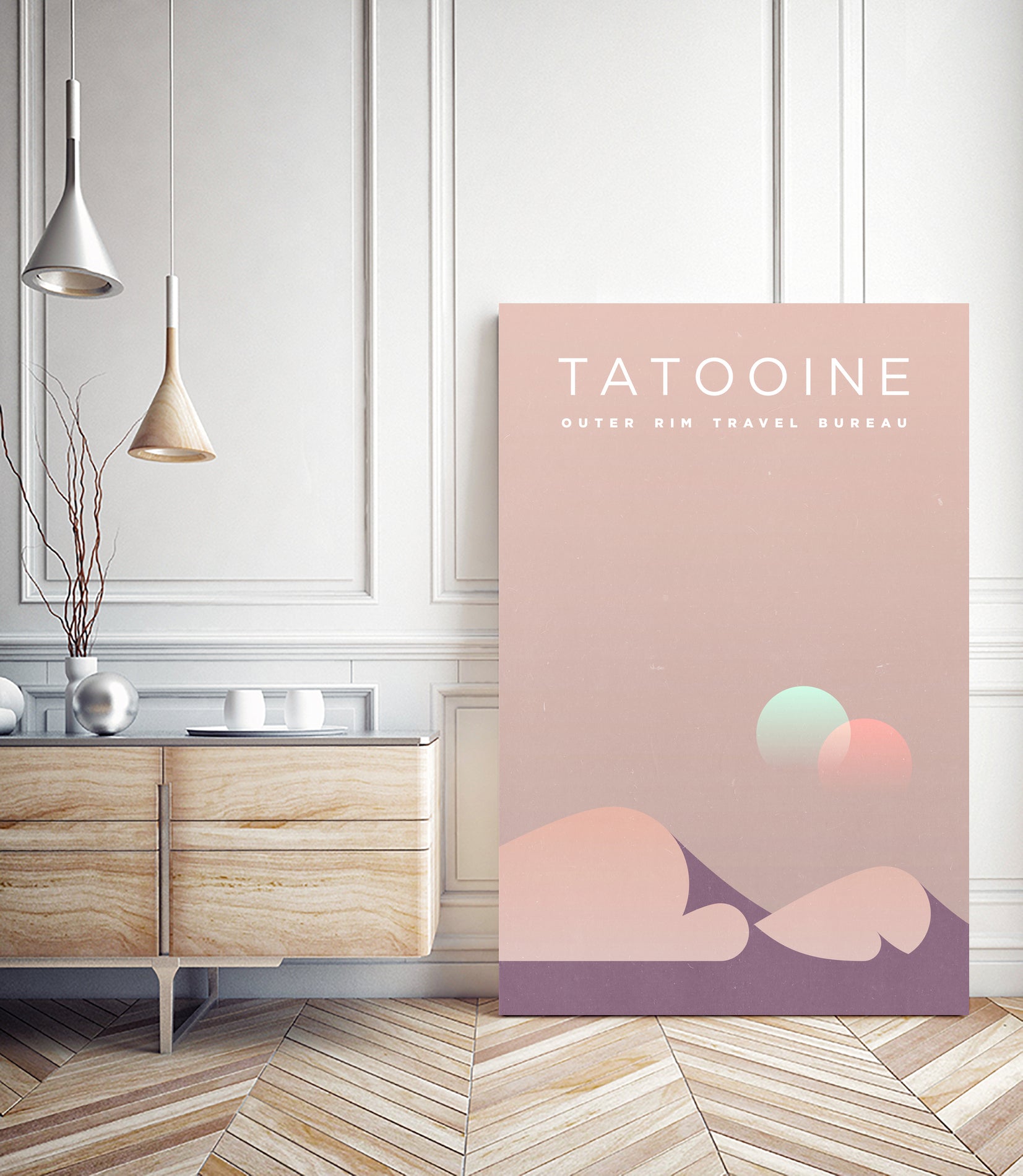 Outer Rim Travel Bureau: Tatooine by Michael Mateyko on GIANT ART - typography