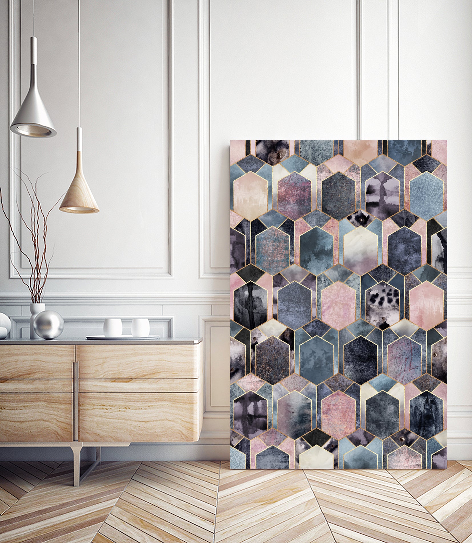 Art Deco Dream by Elisabeth Fredriksson on GIANT ART - blue digital painting