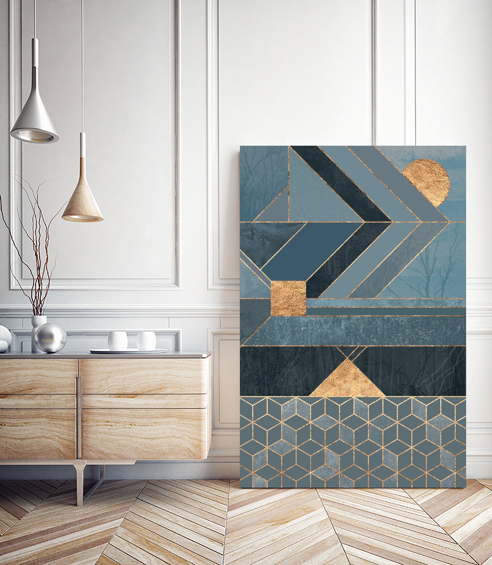 Nordic Blue by Elisabeth Fredriksson on GIANT ART - blue digital painting