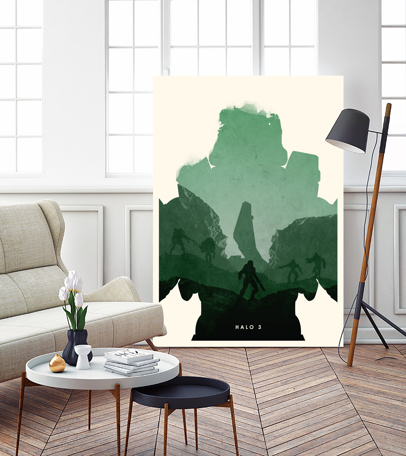 Halo 3 by Ryan Ripley on GIANT ART - green character design