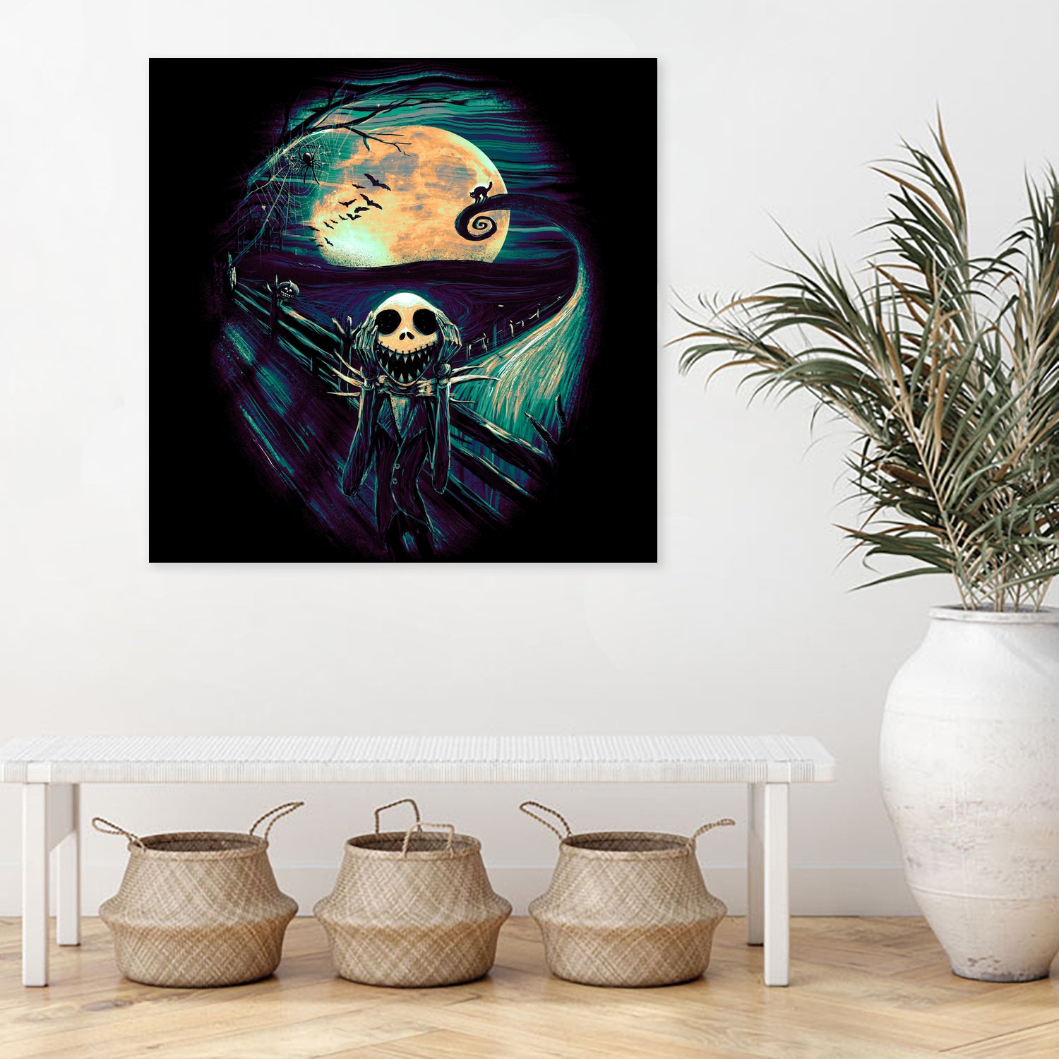 The Scream Before Christmas by Francis Mi Oza on GIANT ART - black digital painting