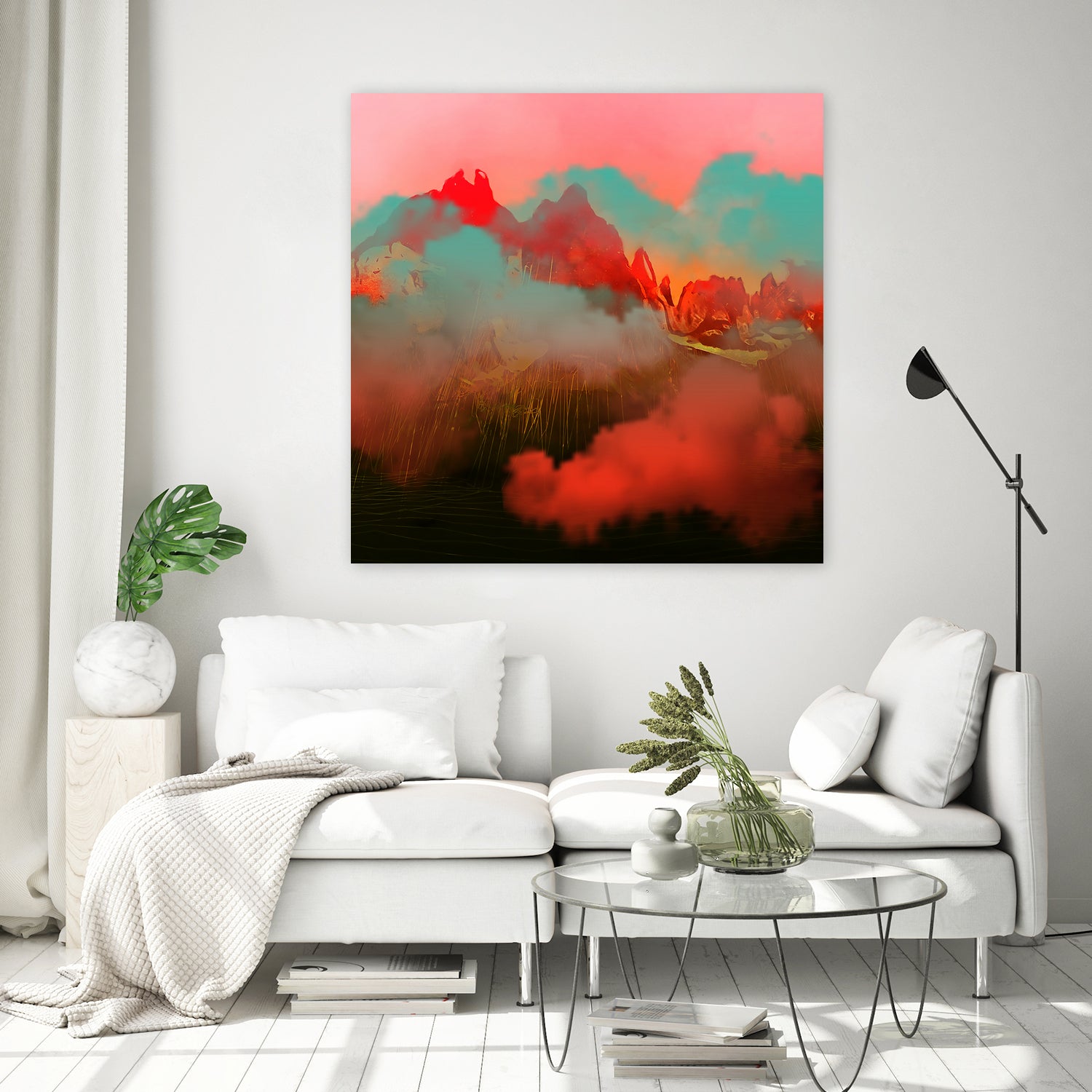 The Background World by Jamison Gish on GIANT ART - orange digital painting