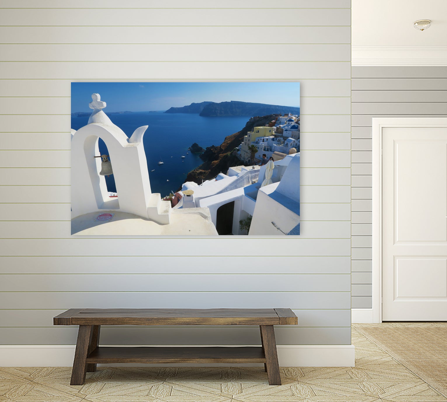 Oia Santorini v by Haris Kavalla on GIANT ART - blue photo manipulation