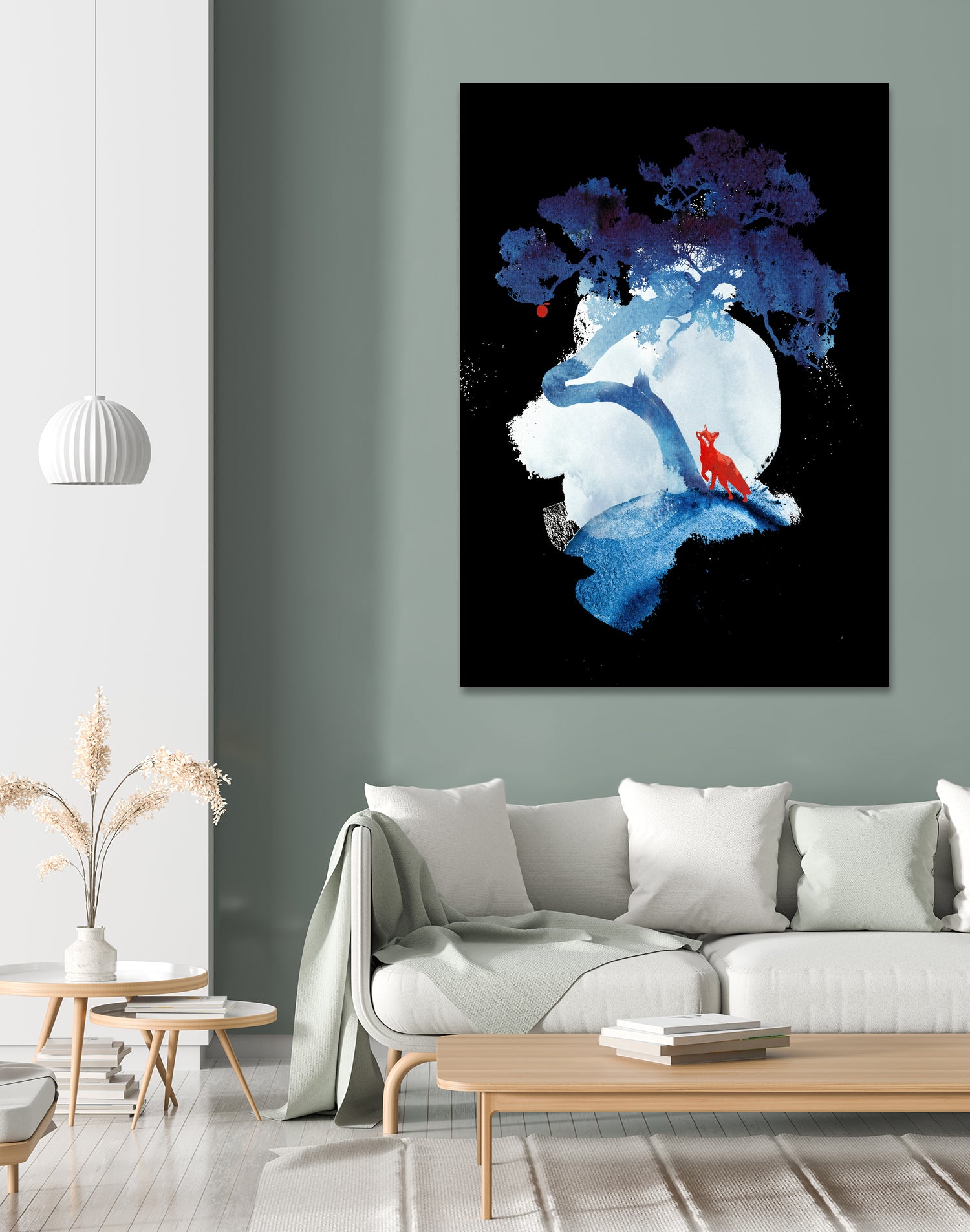 The last apple tree by Robert Farkas on GIANT ART - blue digital painting