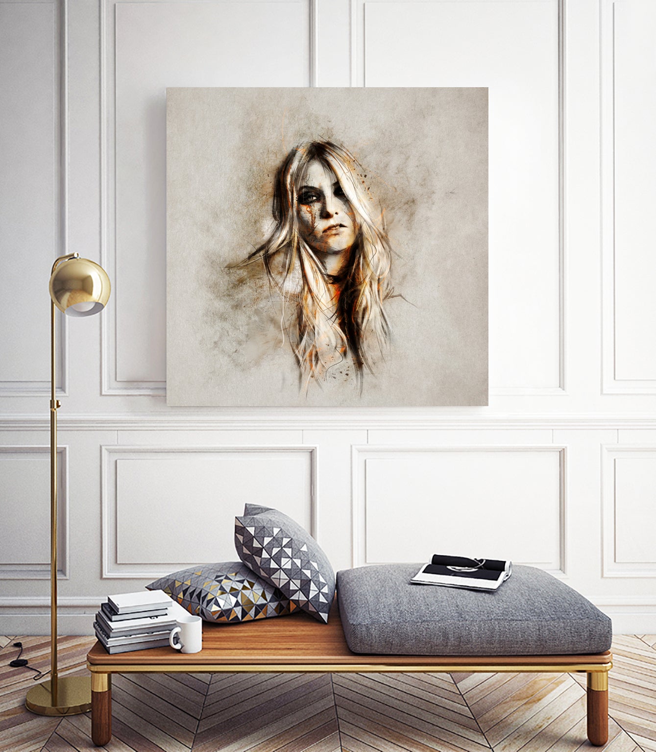 Taylor Momsen by Claudio Tosi on GIANT ART - orange digital painting