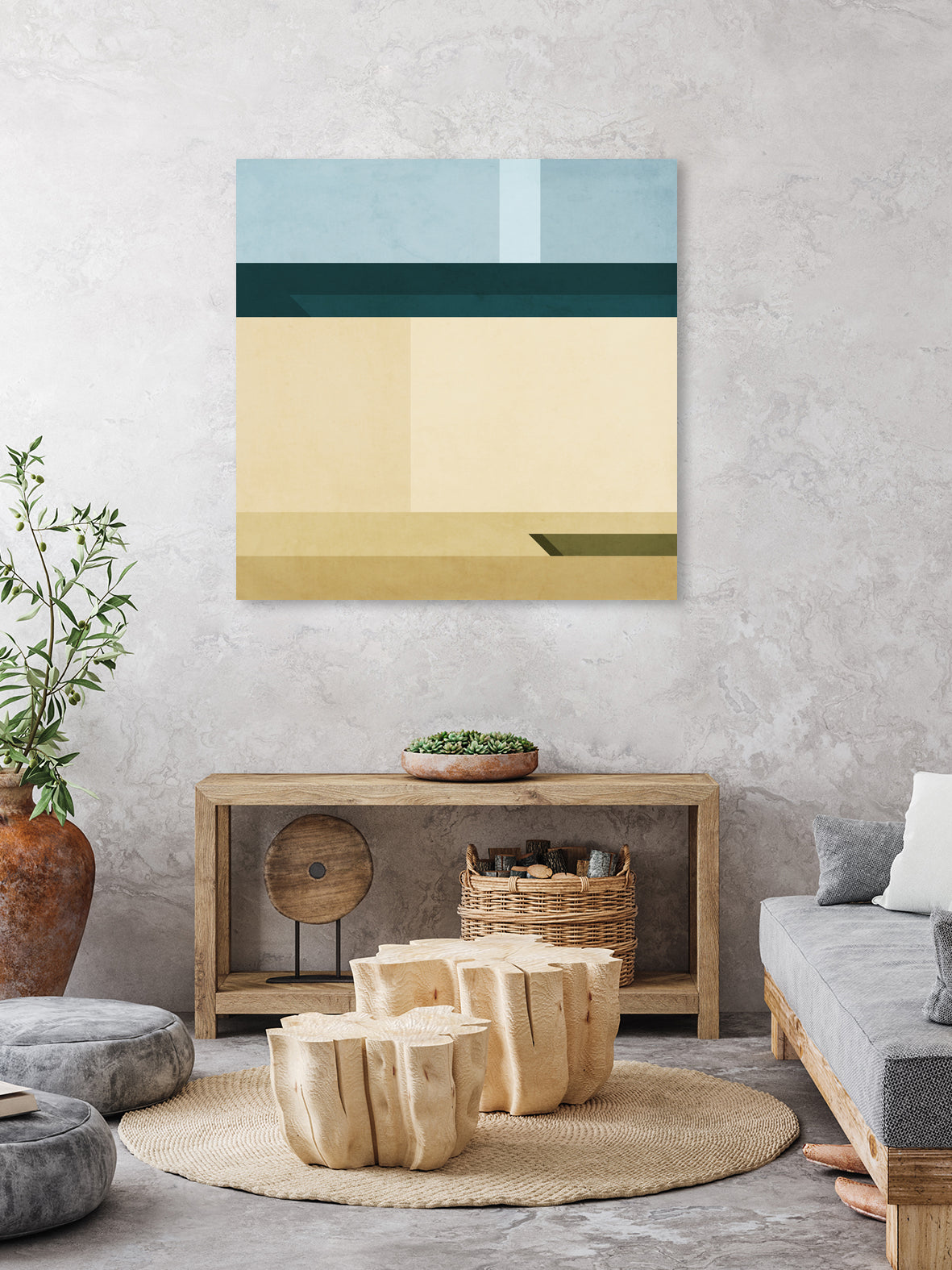 Landscape 06 by Issac Mangold on GIANT ART - yellow digital painting