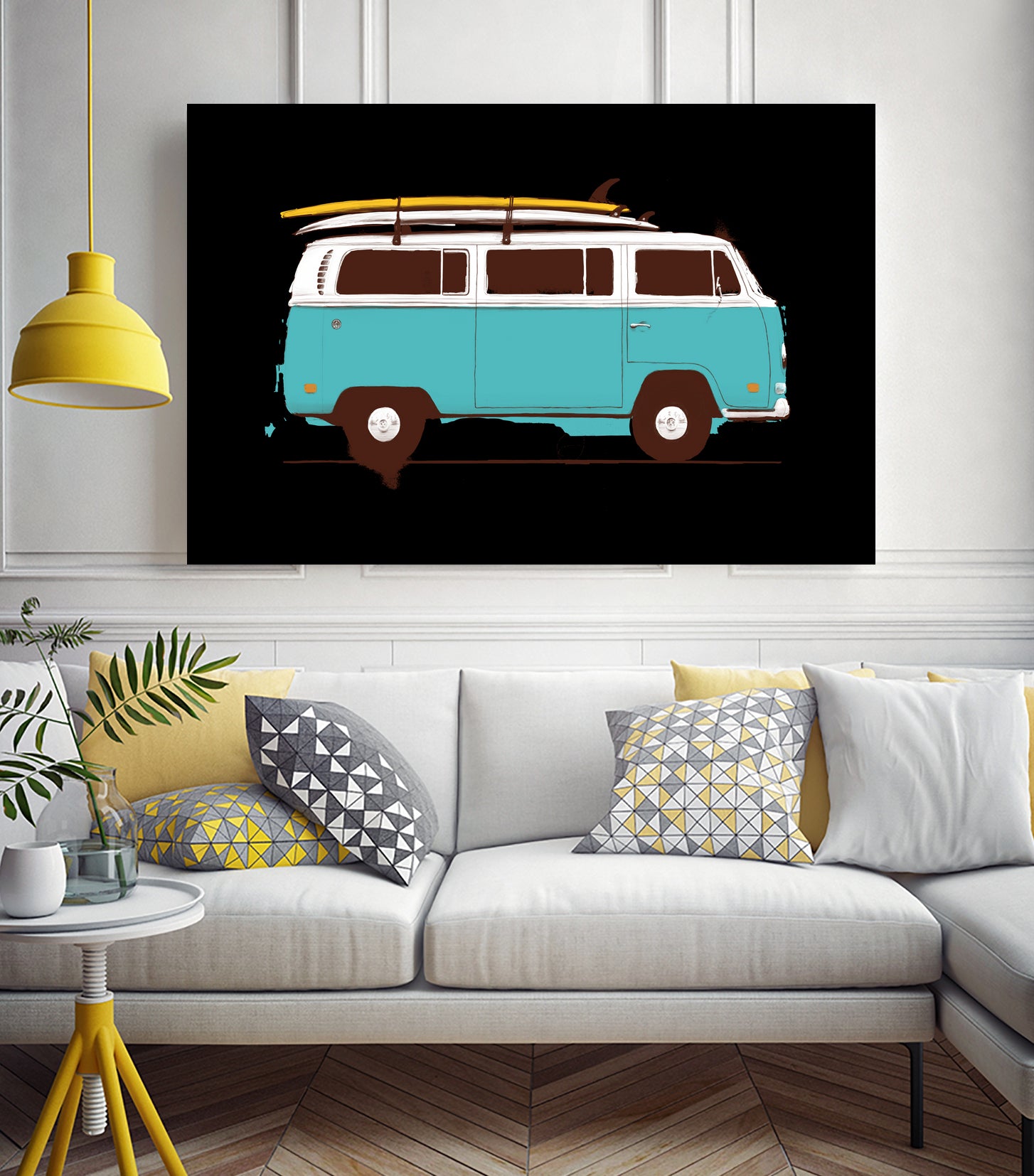 Blue Van by Florent Bodart on GIANT ART - blue digital drawing