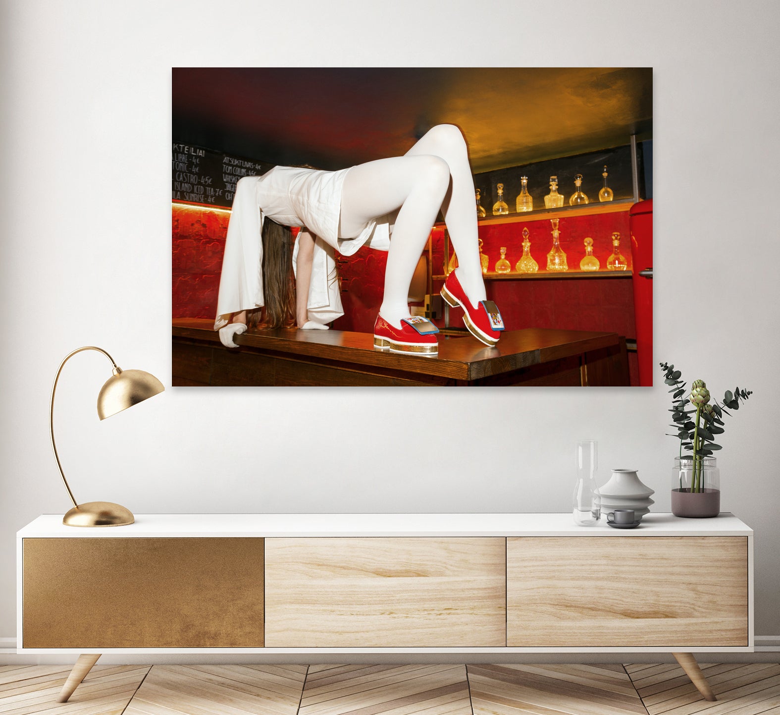 The queen is thirsty. Really, really thirsty by Linas Vaitonis on GIANT ART - red photo illustration