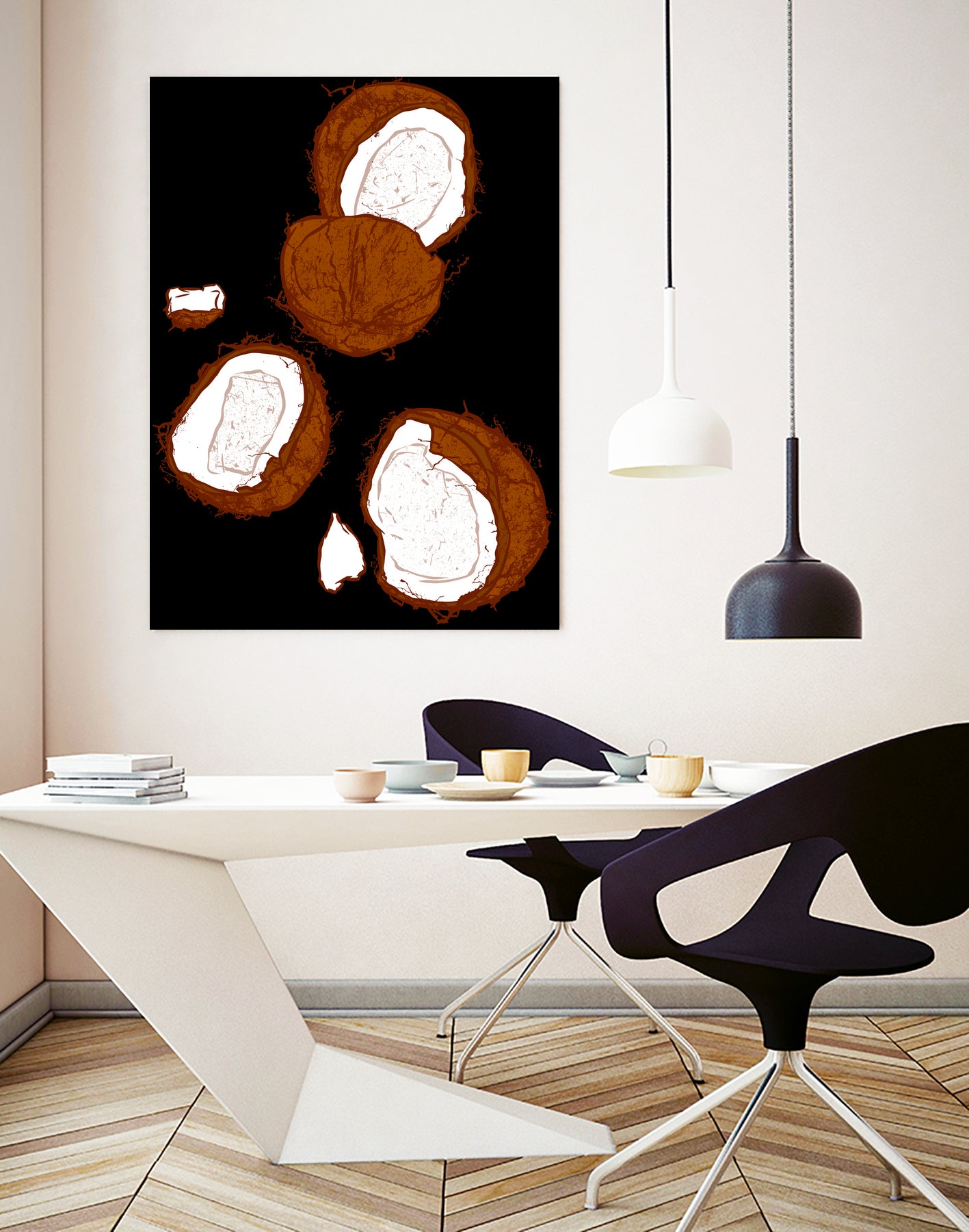 Coconut by Evgenia Chuvardina on GIANT ART - pink digital painting
