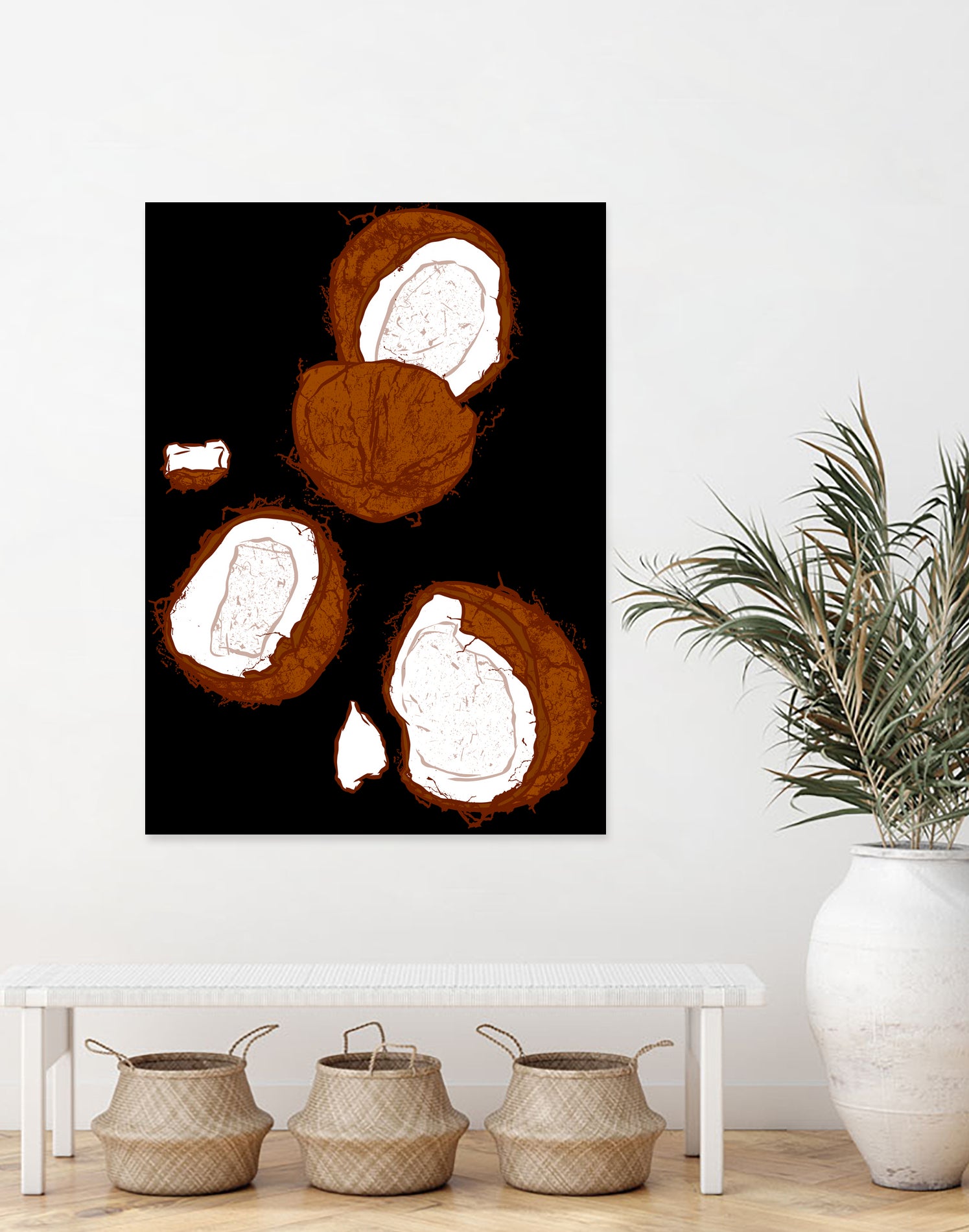 Coconut by Evgenia Chuvardina on GIANT ART - pink digital painting