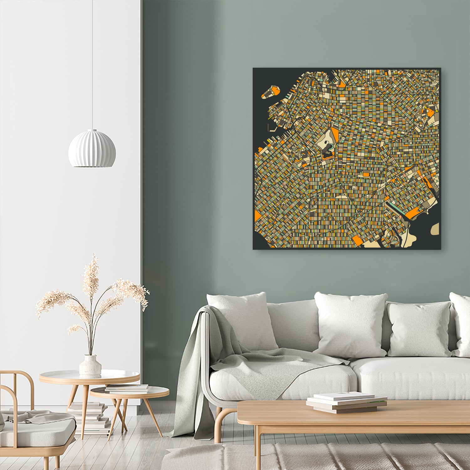 Brooklyn by Jazzberry Blue on GIANT ART - orange vector illustration