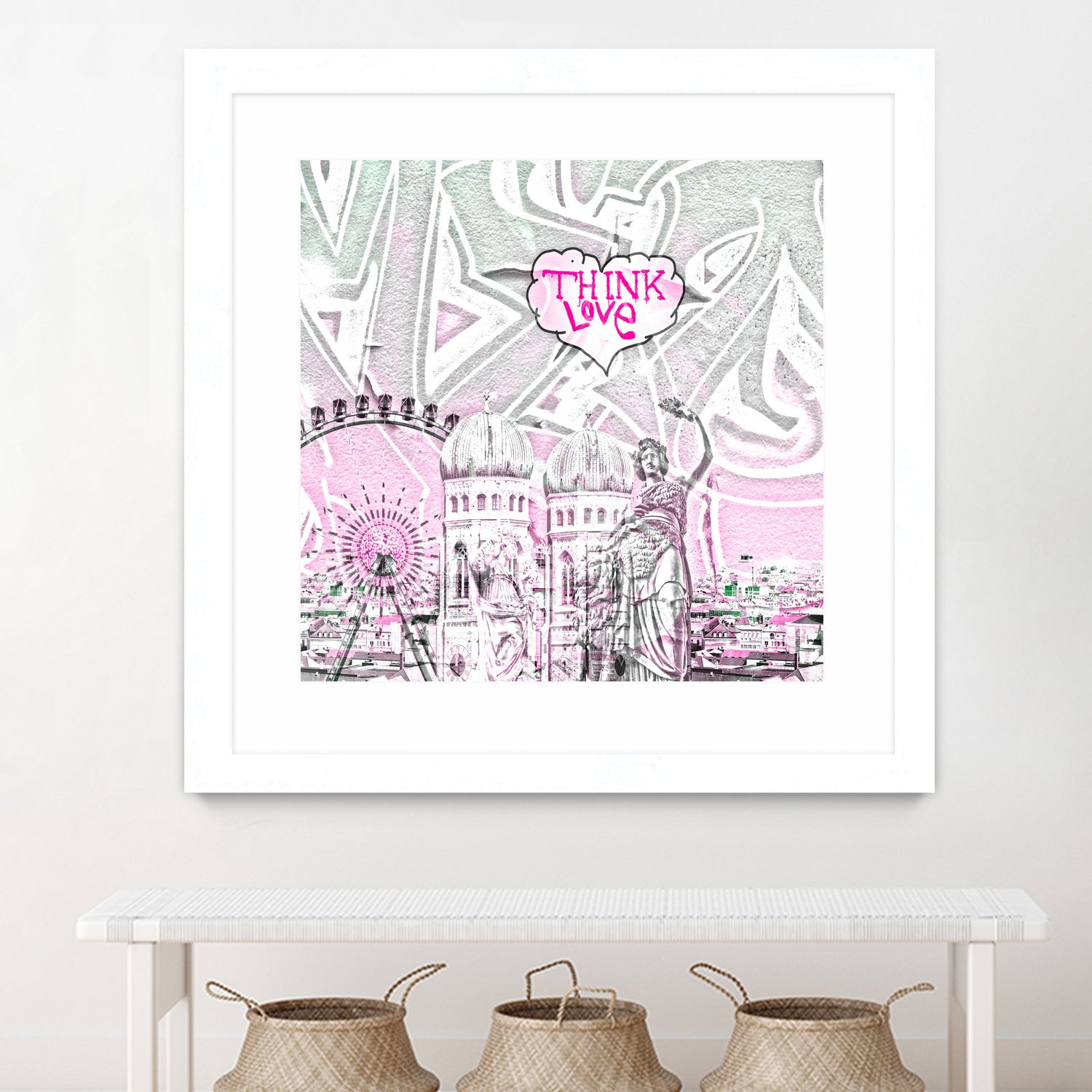 München_2017_Think_love_2 by Andreas Gerlach on GIANT ART - gray digital painting