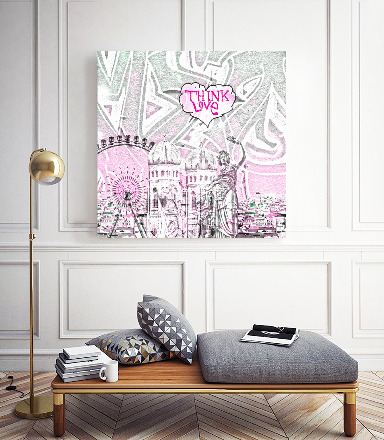 München_2017_Think_love_2 by Andreas Gerlach on GIANT ART - gray digital painting