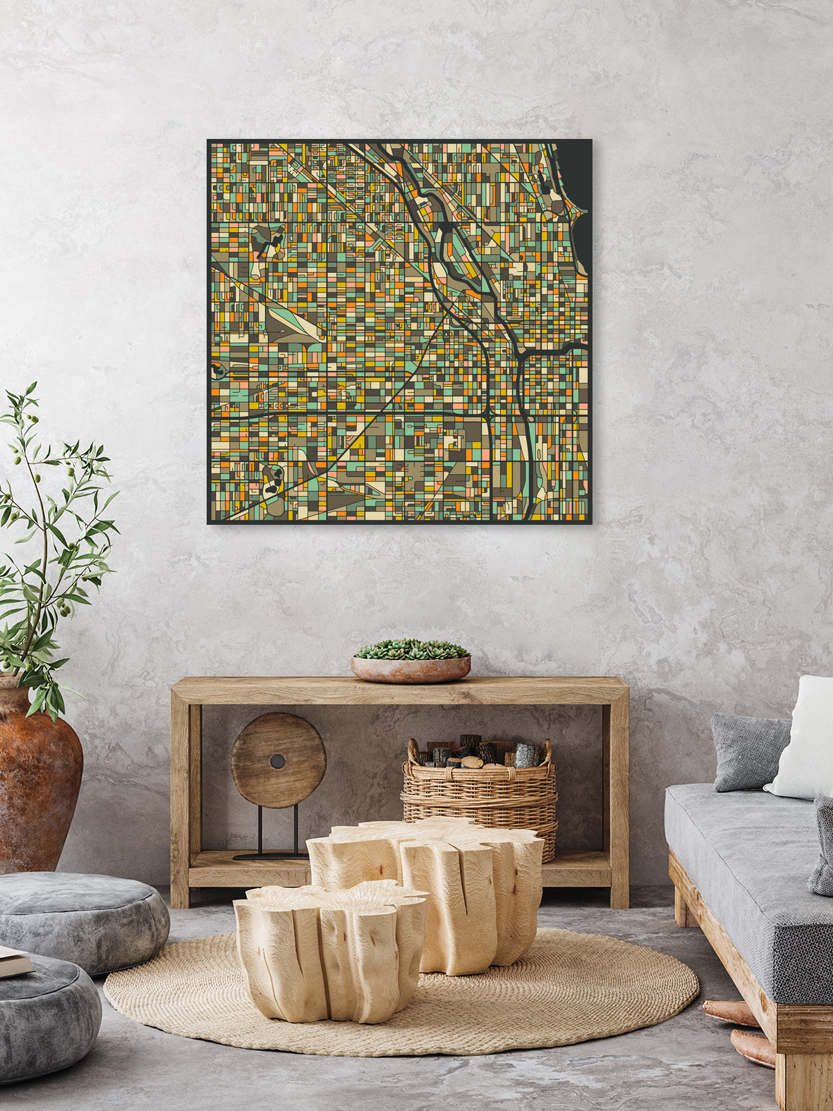 Chicago by Jazzberry Blue on GIANT ART - black vector illustration